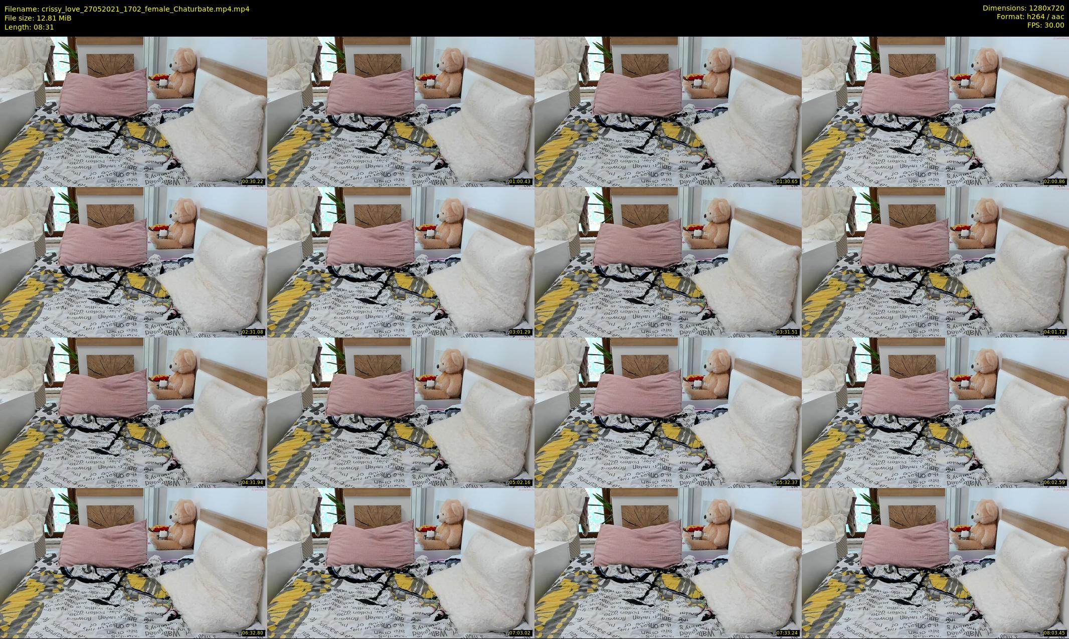 crissy_love — 9 minute Chaturbate female cam show recording, 720p, May 27, 2021