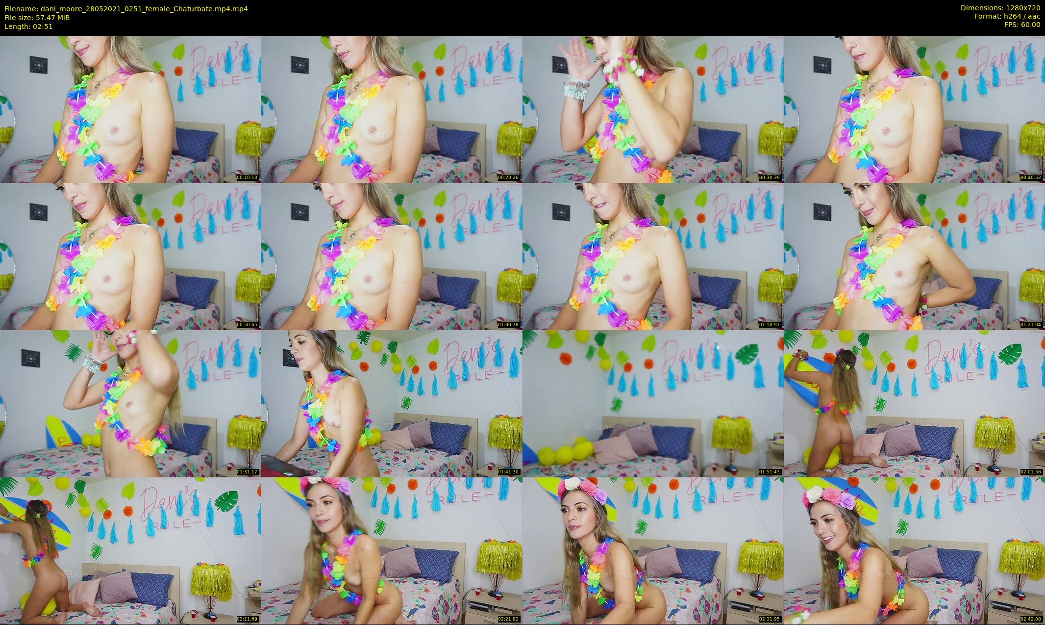 dani_moore — 3 minute Chaturbate female cam show recording, 720p, May 28, 2021