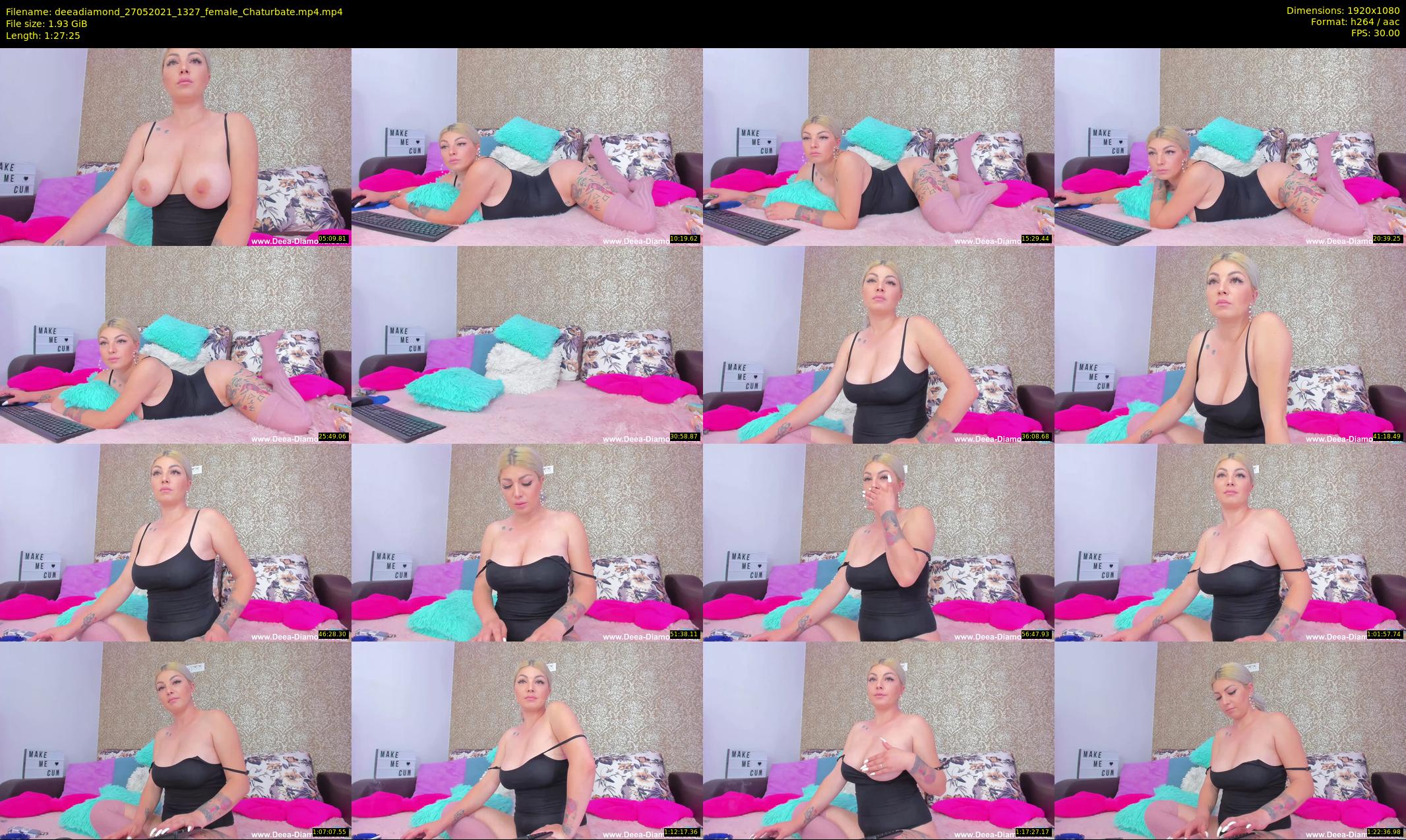 deeadiamond — 88 minute Chaturbate female cam show recording, 1080p, May 27, 2021