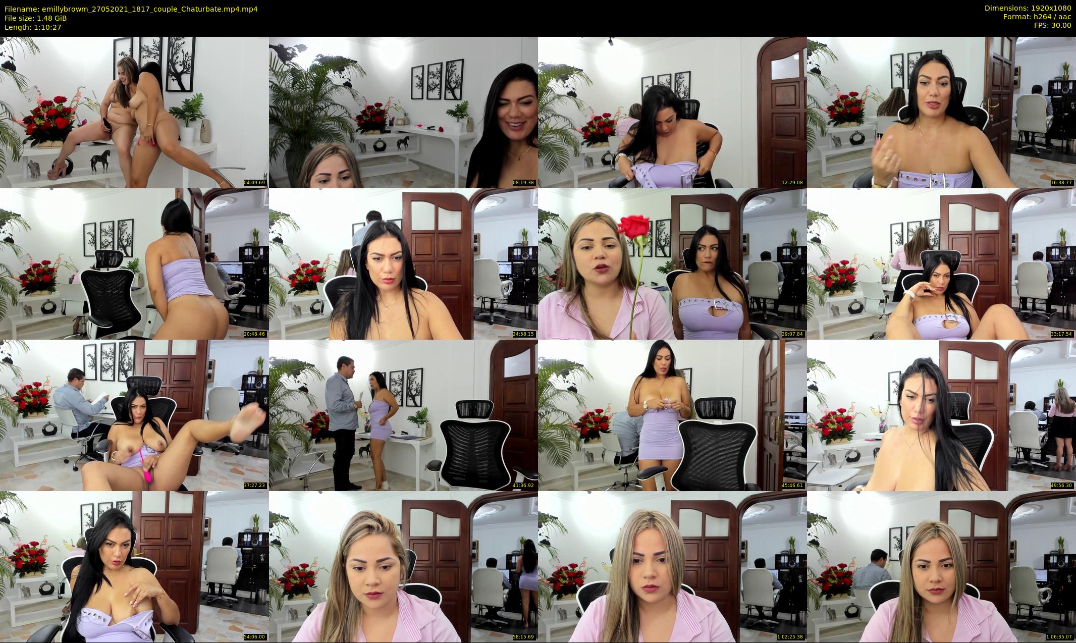 emillybrowm — 71 minute Chaturbate couple cam show recording, 1080p, May 27, 2021