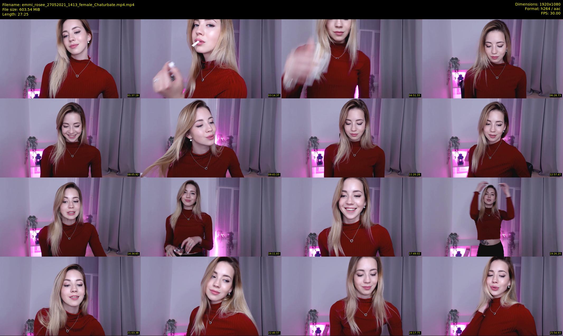 emmi_rosee — 28 minute Chaturbate female cam show recording, 1080p, May 27, 2021