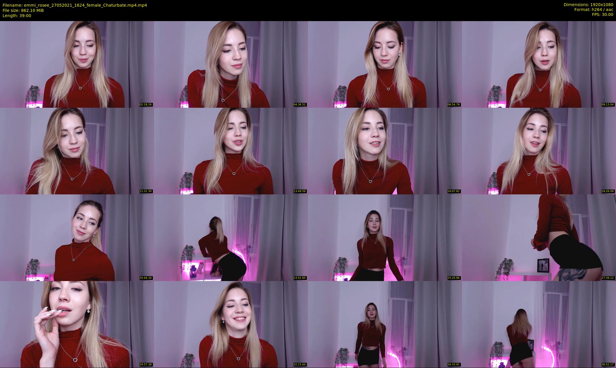 emmi_rosee — 39 minute Chaturbate female cam show recording, 1080p, May 27, 2021