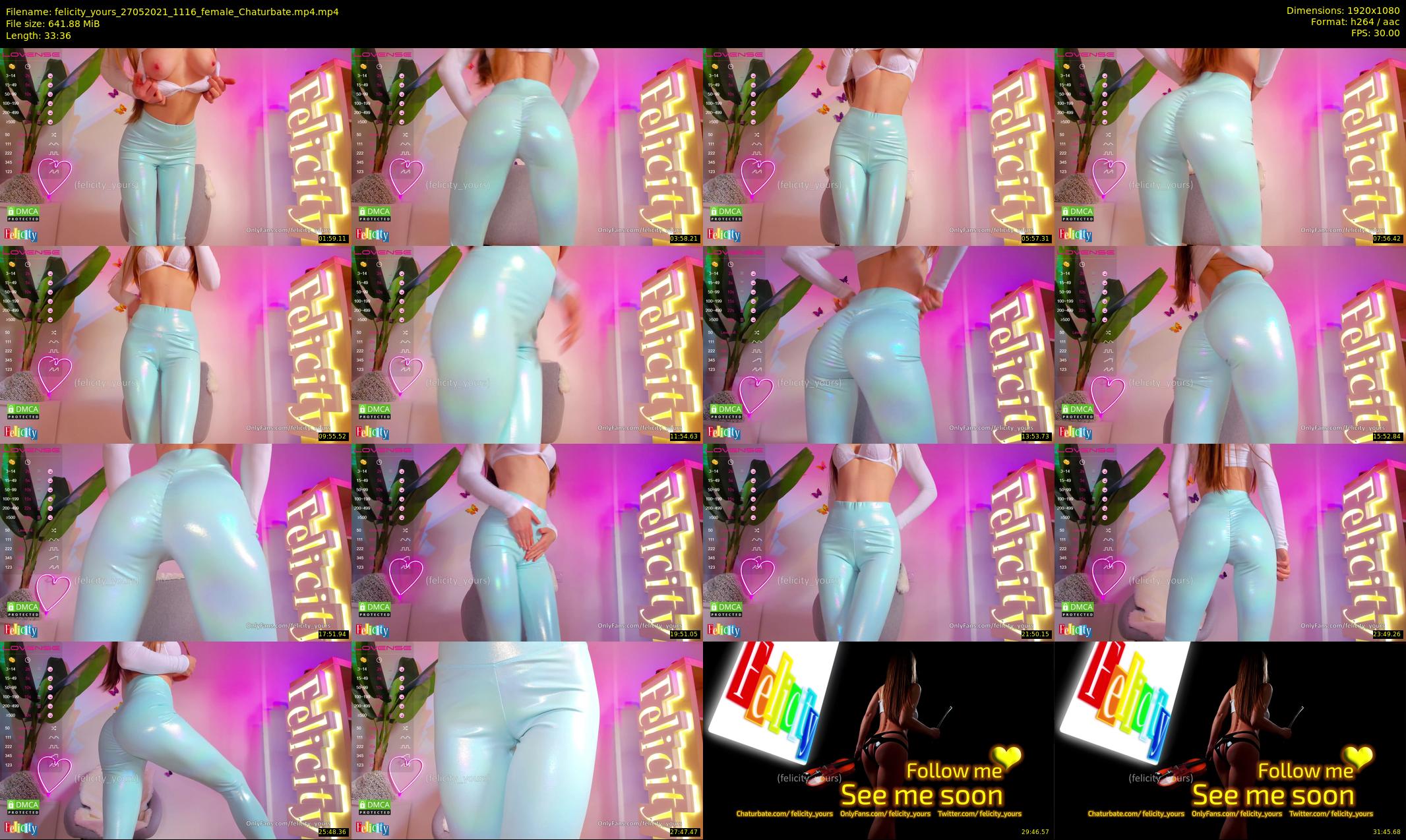 felicity_yours — 34 minute Chaturbate female cam show recording, 1080p, May 27, 2021