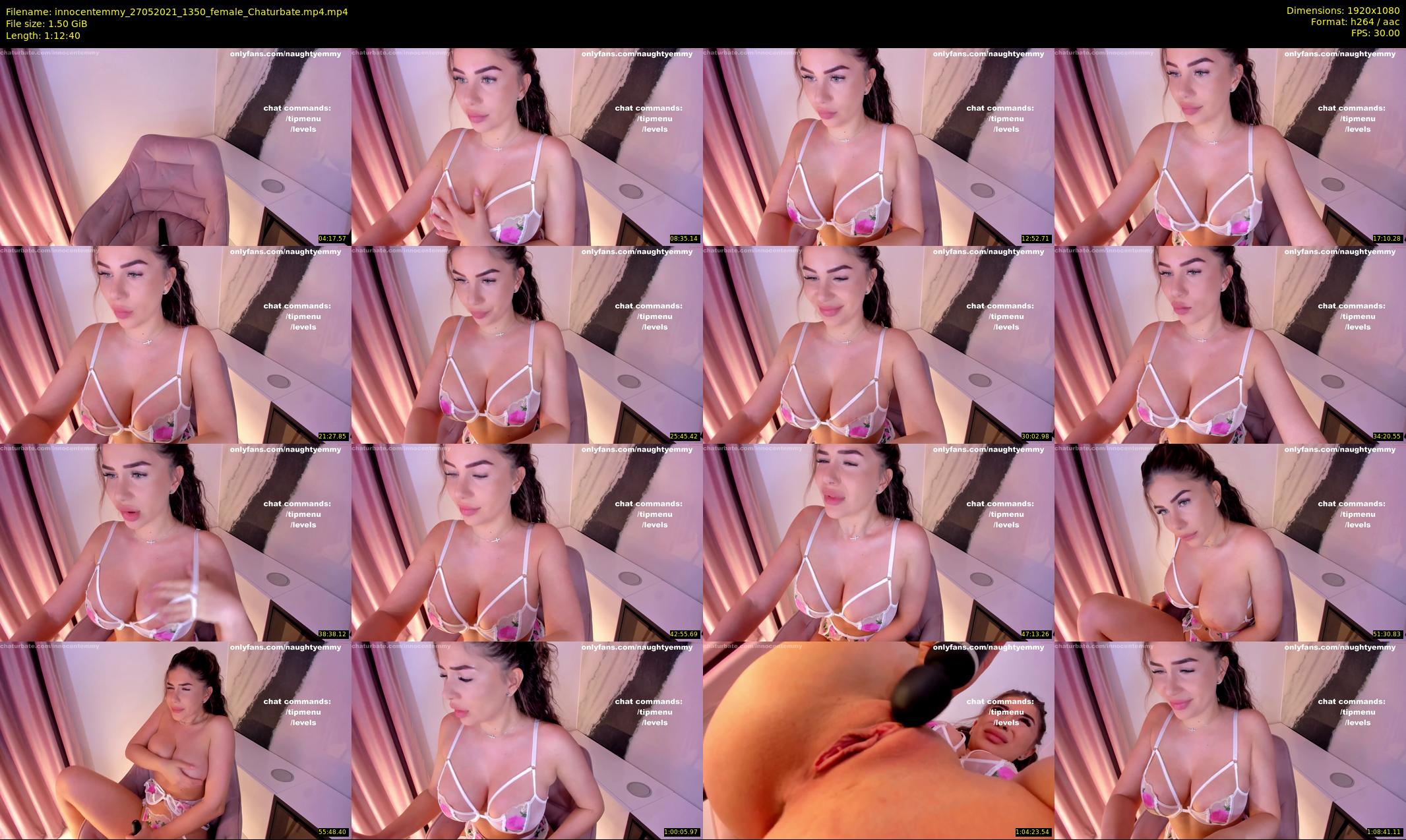innocentemmy — 73 minute Chaturbate female cam show recording, 1080p, May 27, 2021