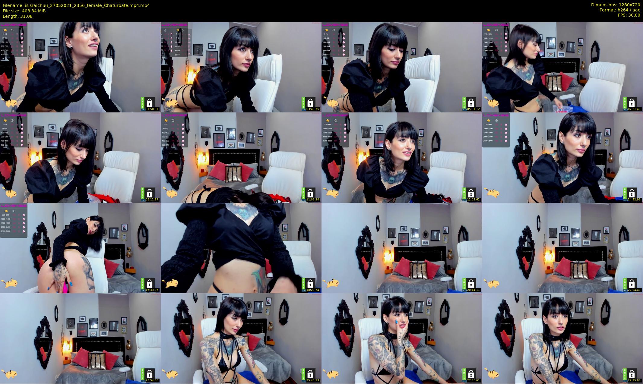 isisraichuu — 32 minute Chaturbate female cam show recording, 720p, May 27, 2021