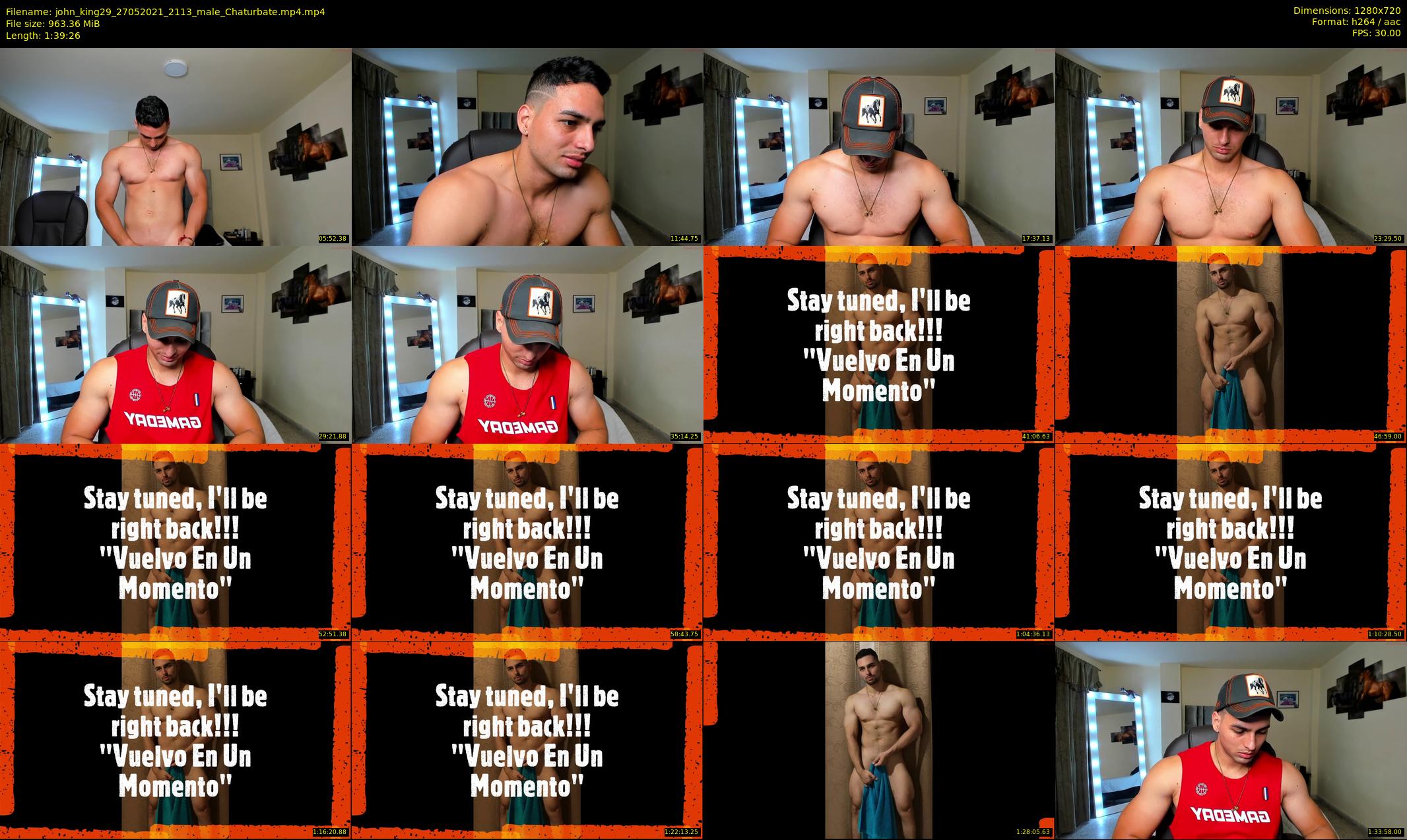john_king29 — 100 minute Chaturbate male cam show recording, 720p, May 27, 2021