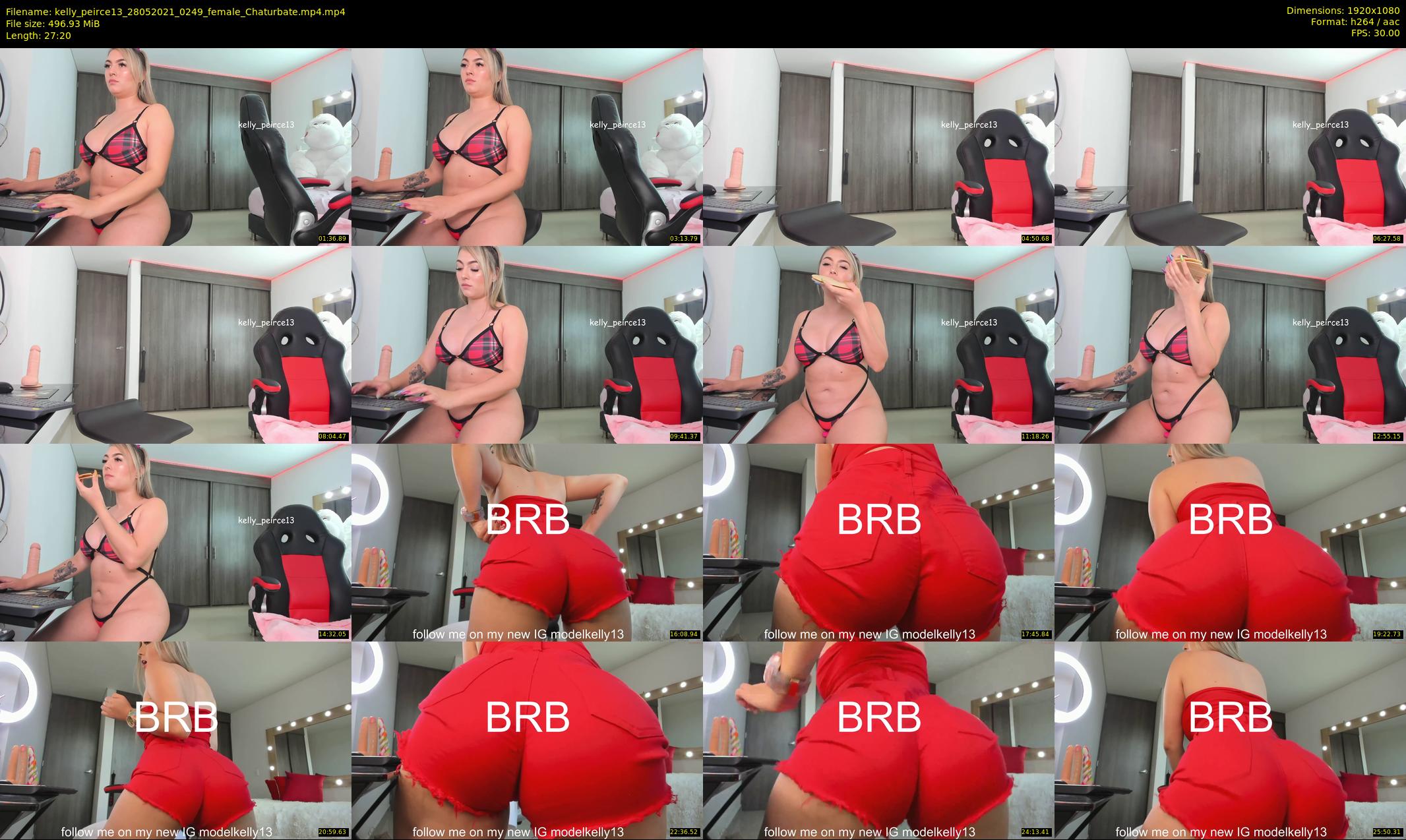 kelly_peirce13 — 28 minute Chaturbate female cam show recording, 1080p, May 28, 2021