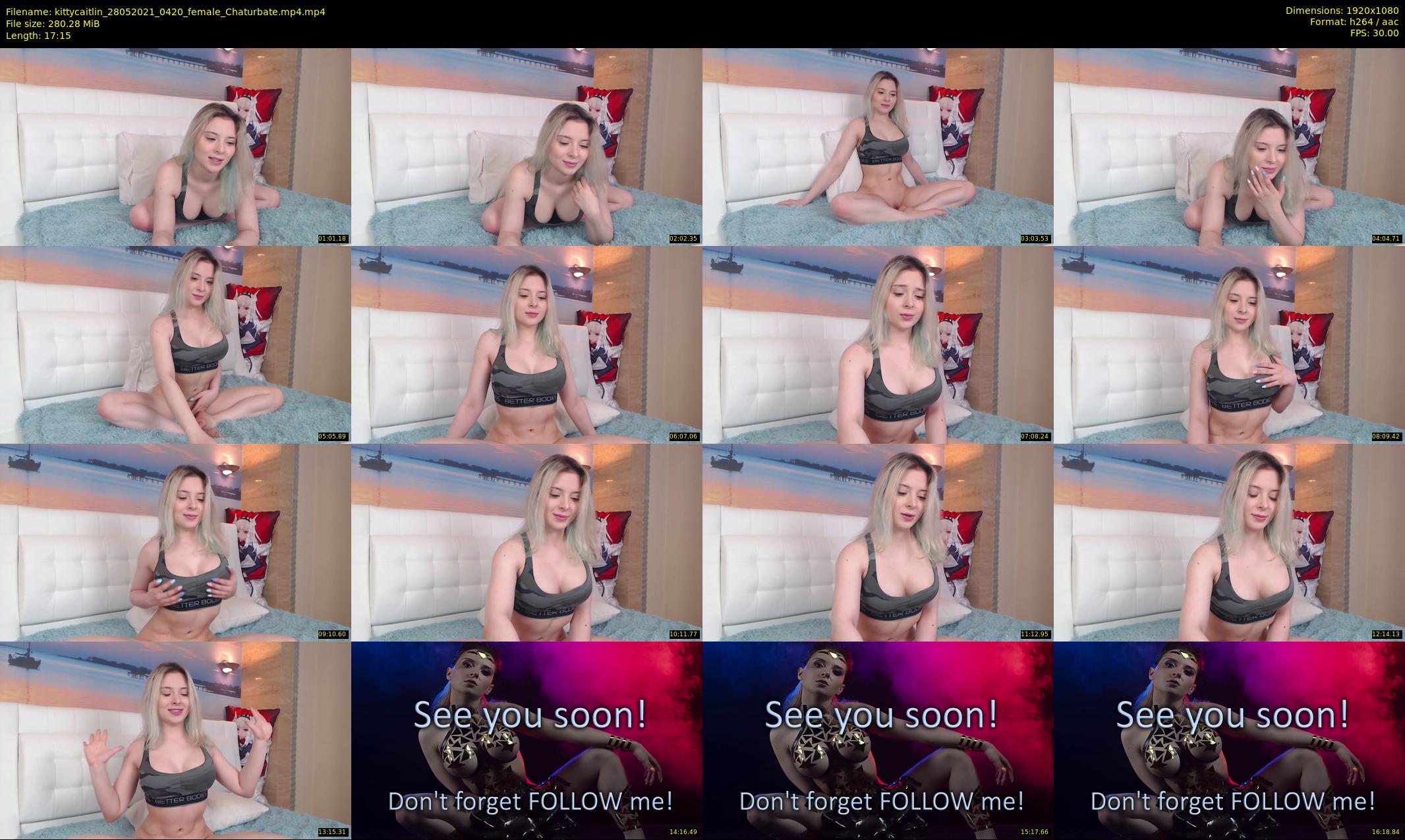 kittycaitlin — 18 minute Chaturbate female cam show recording, 1080p, May 28, 2021