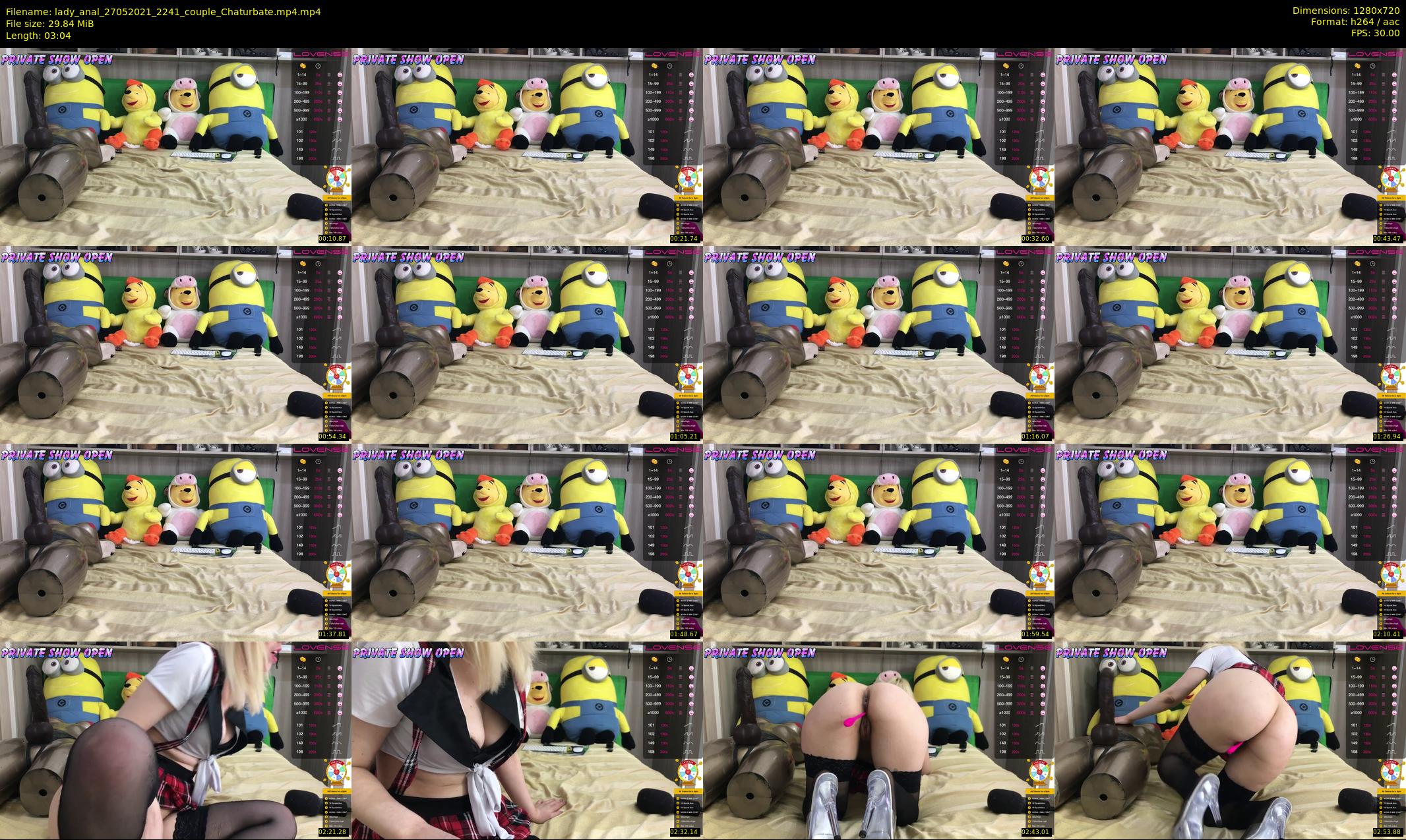 lady_anal — 4 minute Chaturbate female cam show recording, 720p, May 27, 2021