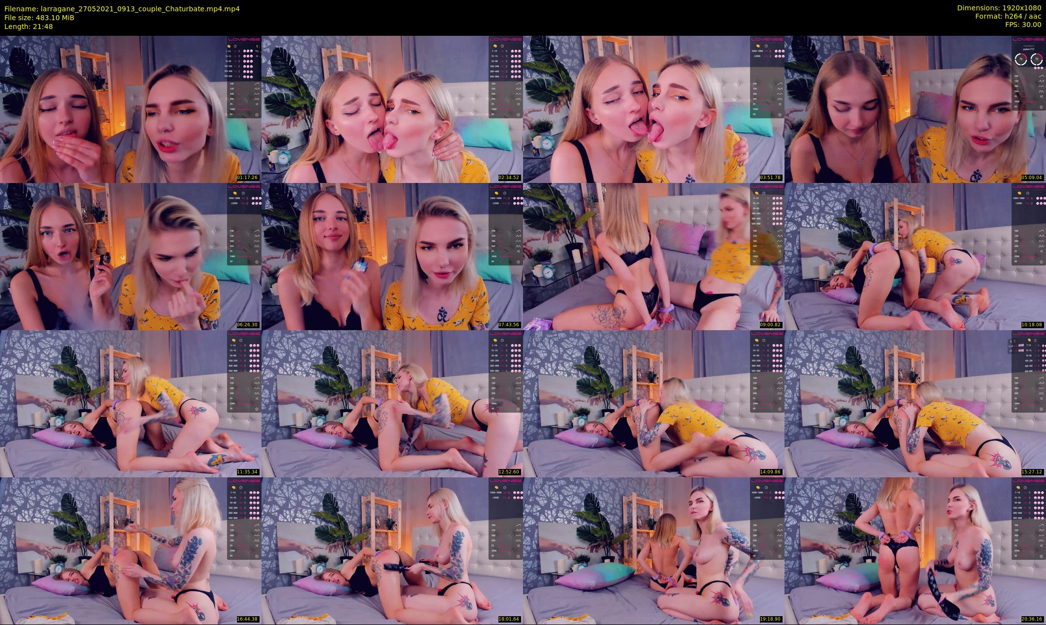 larragane — 22 minute Chaturbate couple cam show recording, 1080p, May 27, 2021