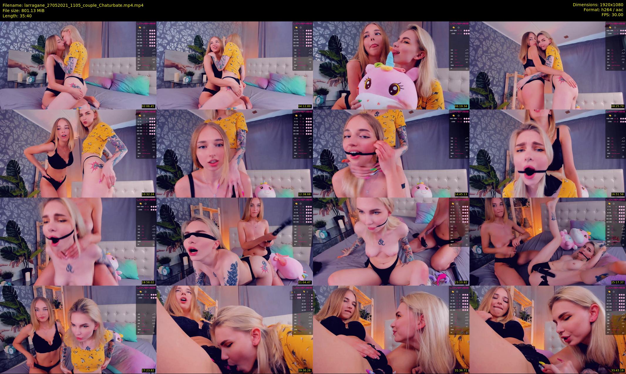larragane — 36 minute Chaturbate couple cam show recording, 1080p, May 27, 2021