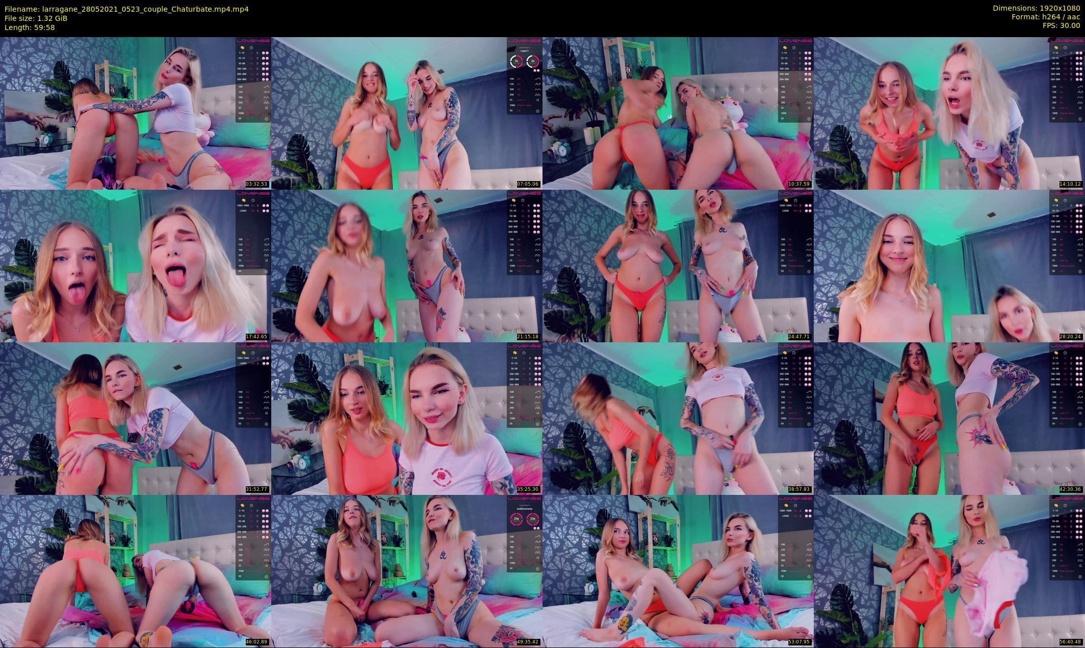 larragane — 60 minute Chaturbate couple cam show recording, 1080p, May 28, 2021