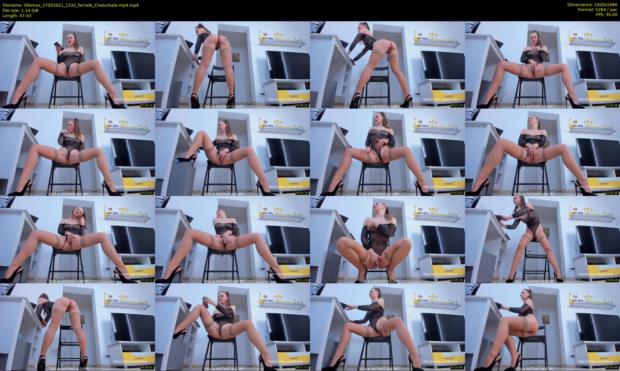 lillemax — 48 minute Chaturbate female cam show recording, 1080p, May 27, 2021
