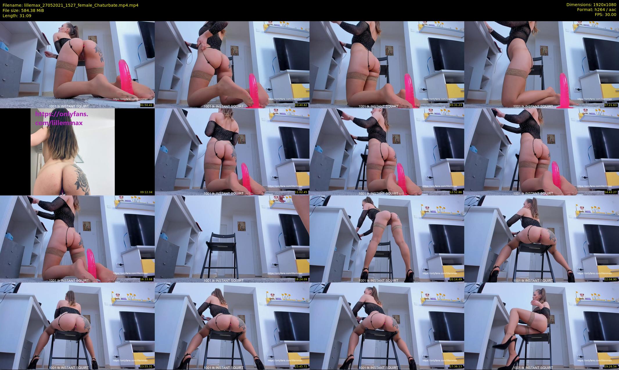 lillemax — 32 minute Chaturbate female cam show recording, 1080p, May 27, 2021