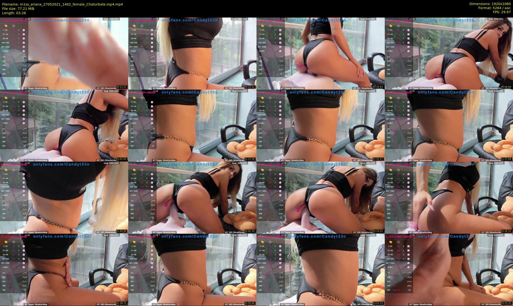 m1ss_ariana — 4 minute Chaturbate female cam show recording, 1080p, May 27, 2021
