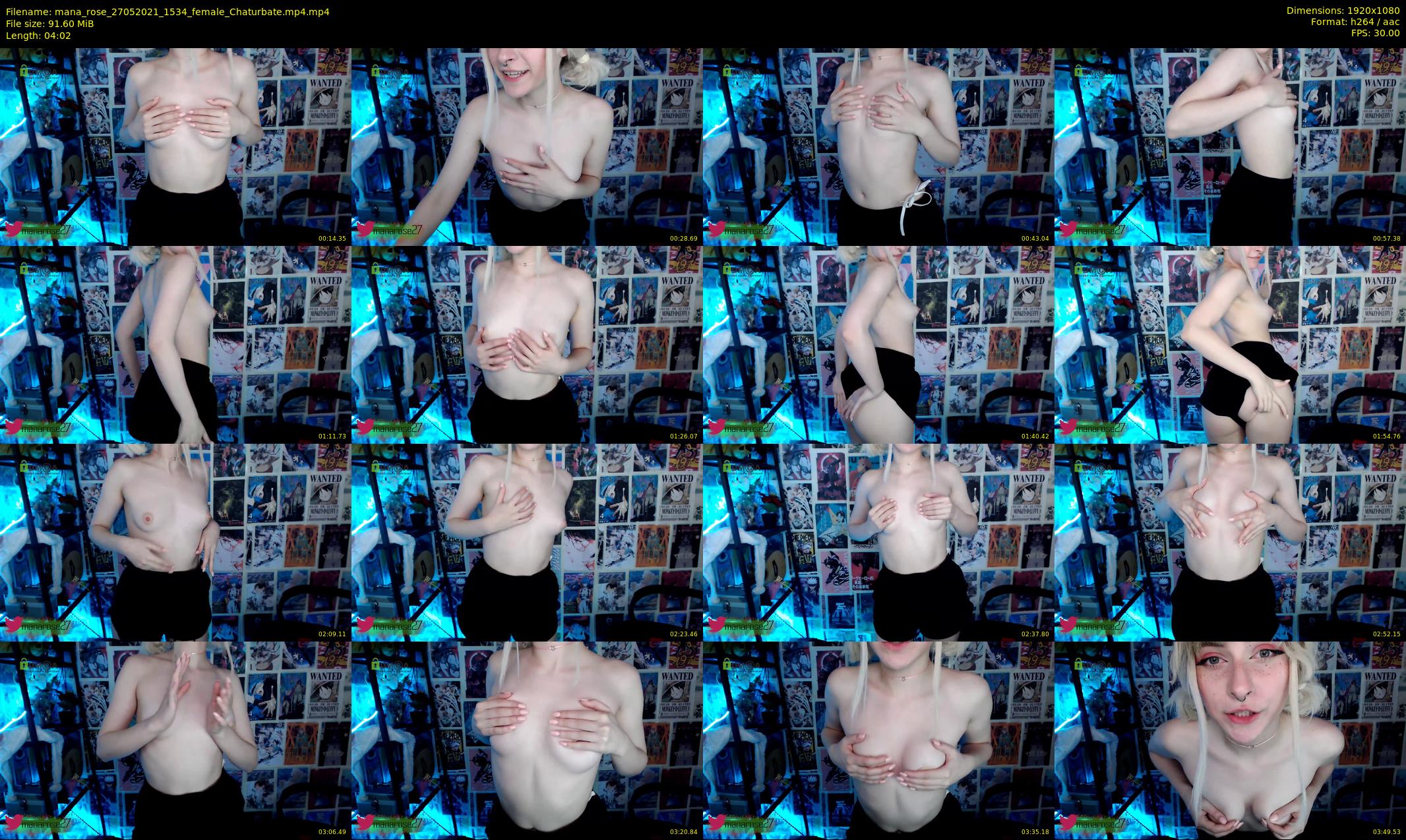 mana_rose — 5 minute Chaturbate female cam show recording, 1080p, May 27, 2021