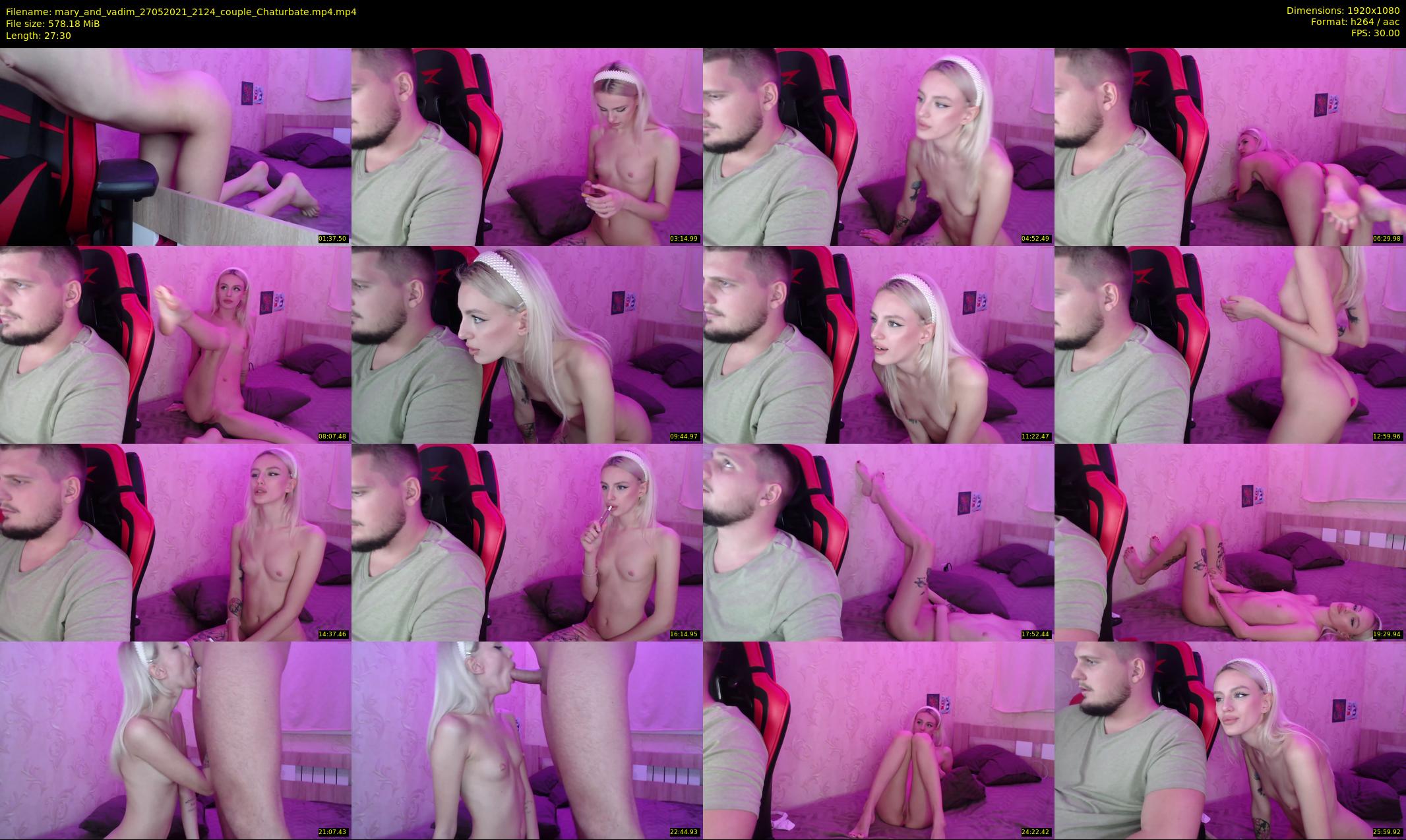 mary_and_vadim — 28 minute Chaturbate couple cam show recording, 1080p, May 27, 2021