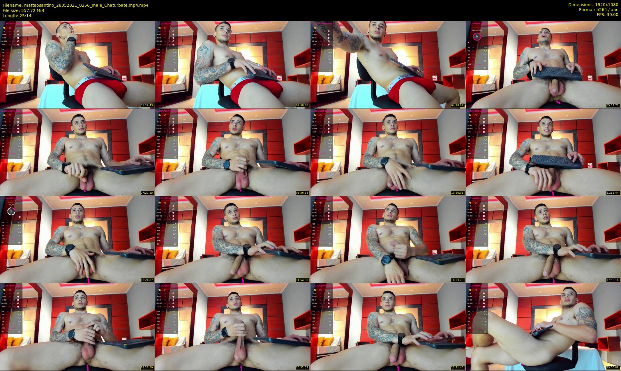 matteosantino — 26 minute Chaturbate male cam show recording, 1080p, May 28, 2021