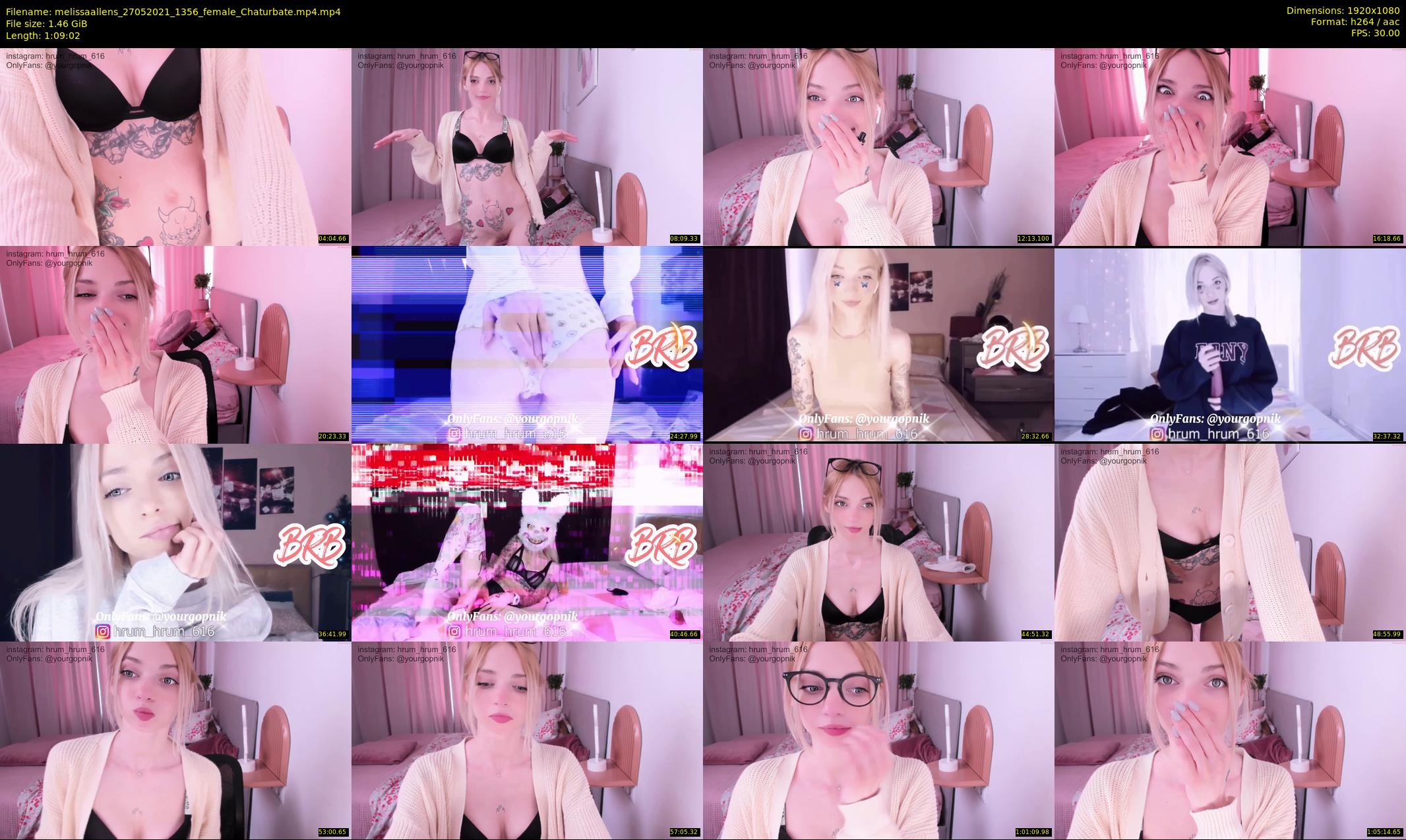 melissaallens — 70 minute Chaturbate female cam show recording, 1080p, May 27, 2021