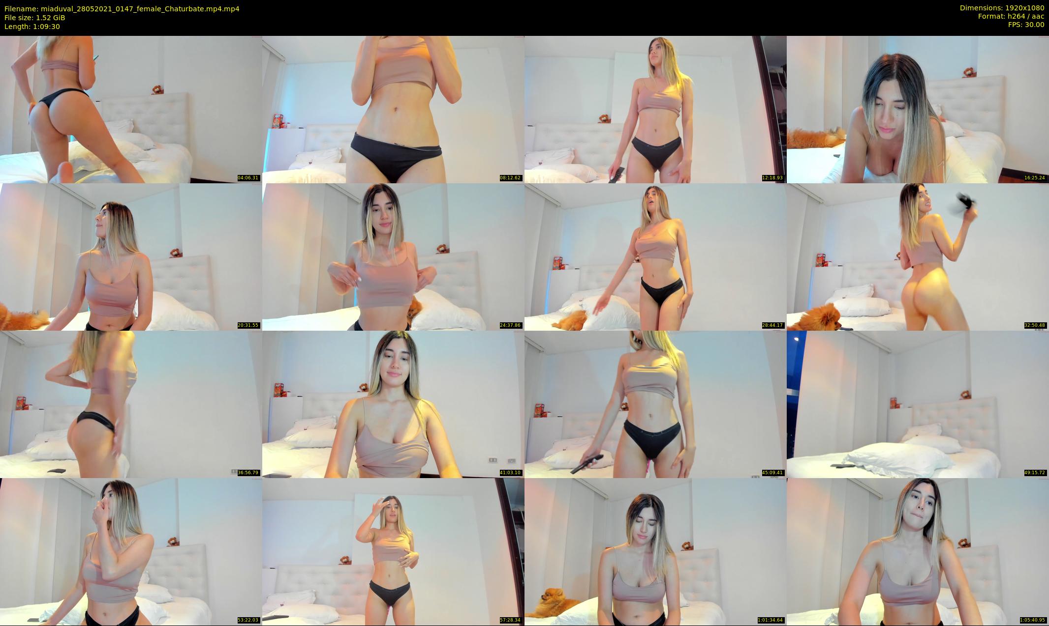 miaduval — 70 minute Chaturbate female cam show recording, 1080p, May 28, 2021