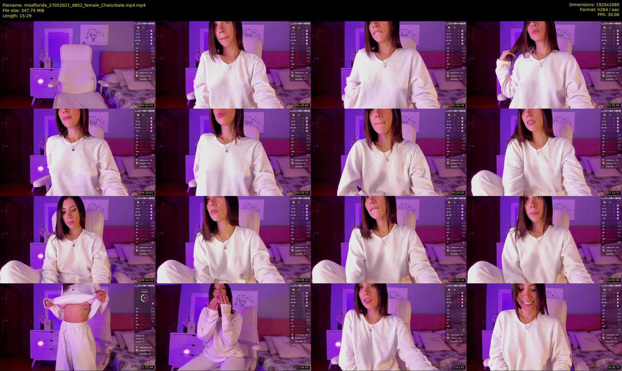 missflorida — 16 minute Chaturbate female cam show recording, 1080p, May 27, 2021
