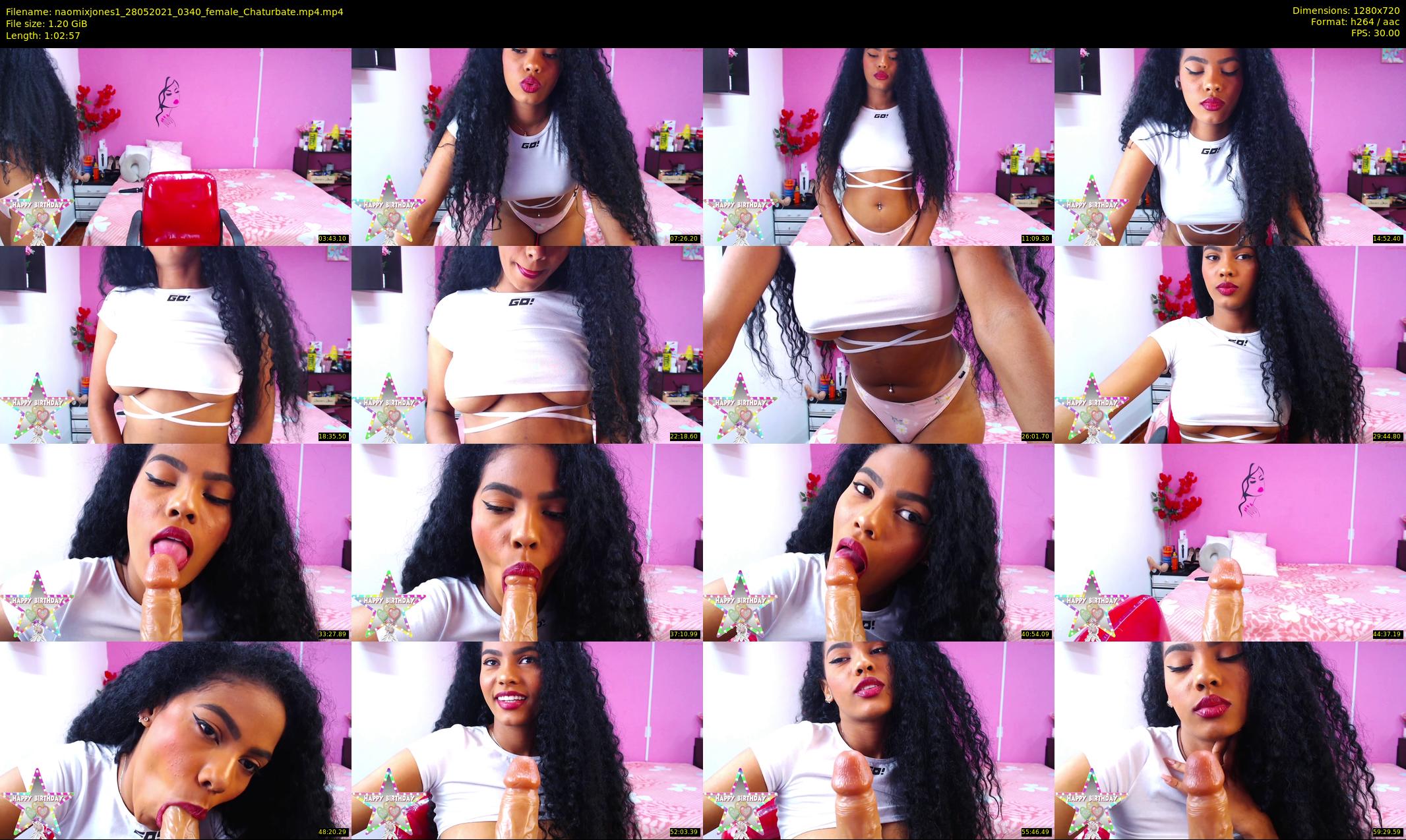 naomixjones1 — 63 minute Chaturbate female cam show recording, 720p, May 28, 2021