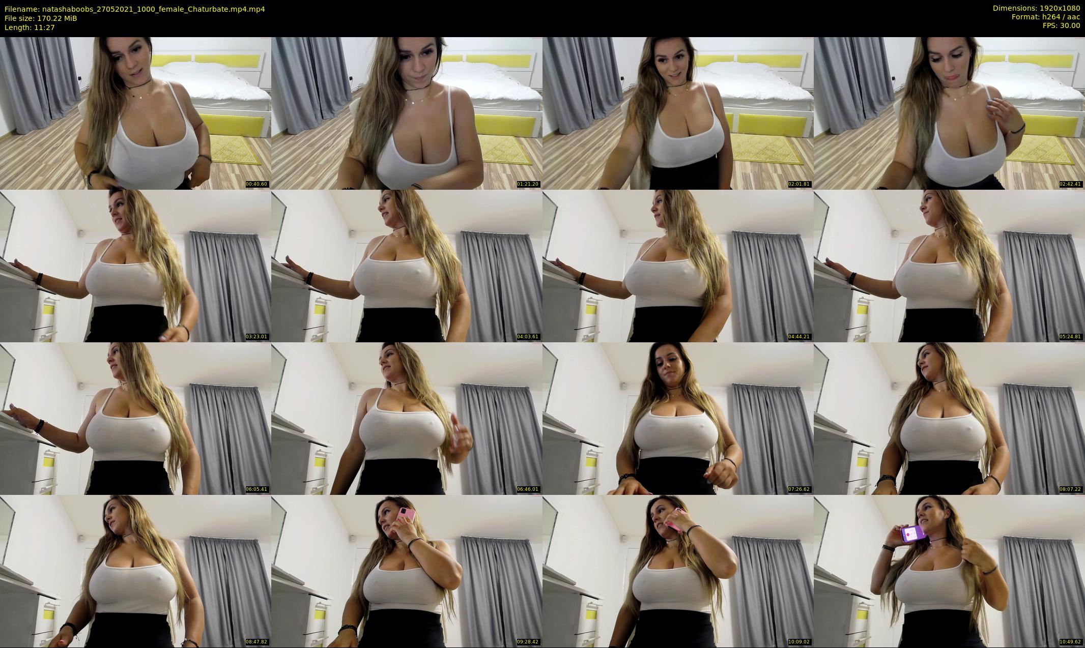 natashaboobs — 12 minute Chaturbate female cam show recording, 1080p, May 27, 2021