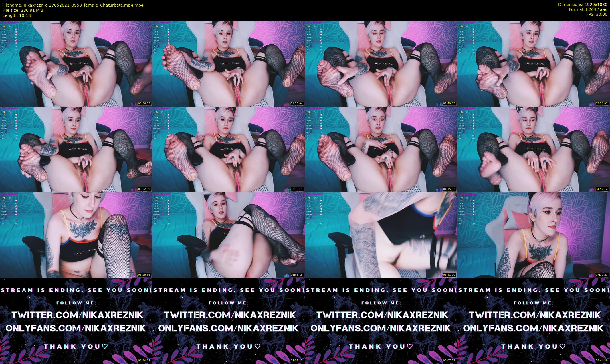 nikaxreznik — 11 minute Chaturbate female cam show recording, 1080p, May 27, 2021