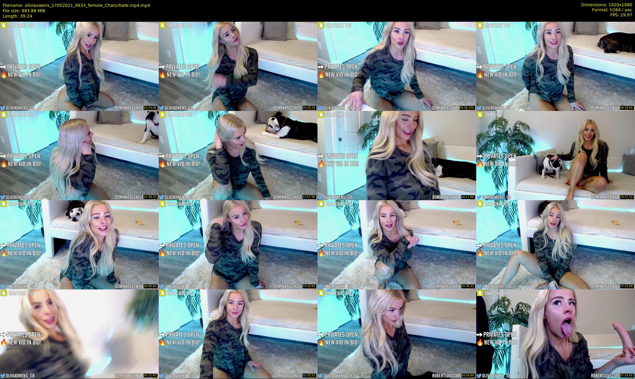 oliviaowens — 40 minute Chaturbate female cam show recording, 1080p, May 27, 2021