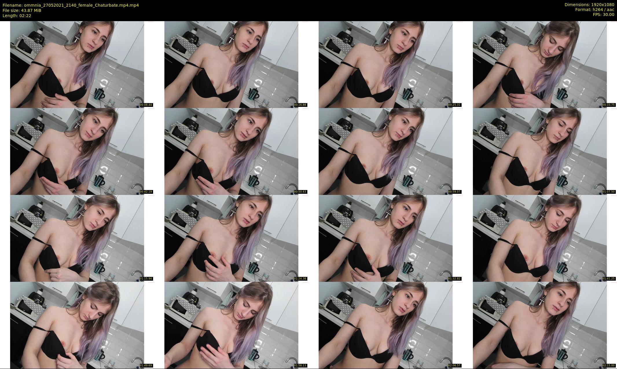 ommnia — 3 minute Chaturbate female cam show recording, 1080p, May 27, 2021