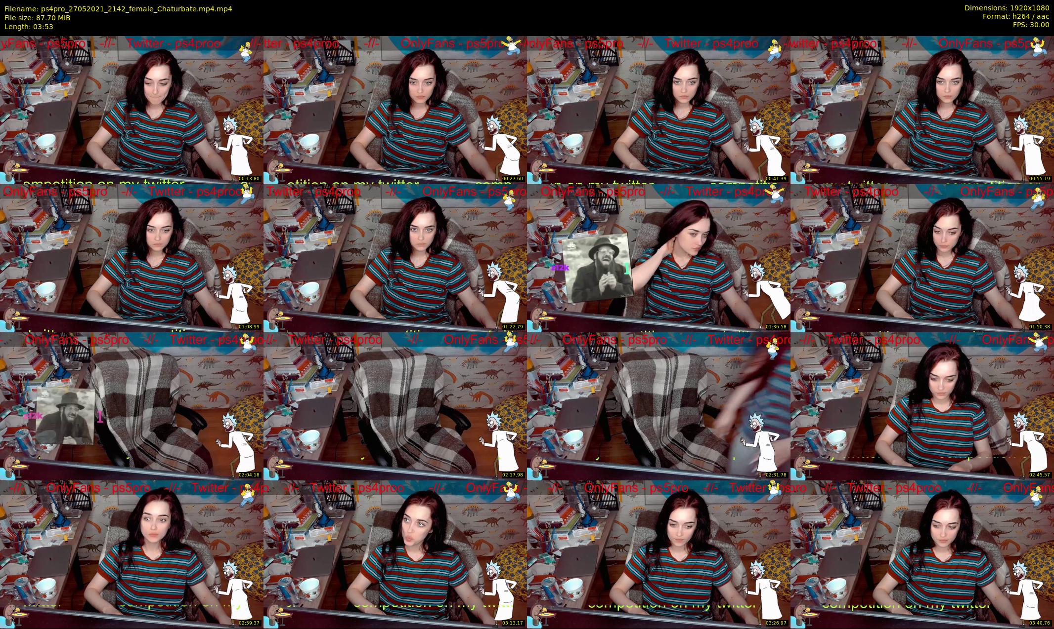ps4pro — 4 minute Chaturbate female cam show recording, 1080p, May 27, 2021