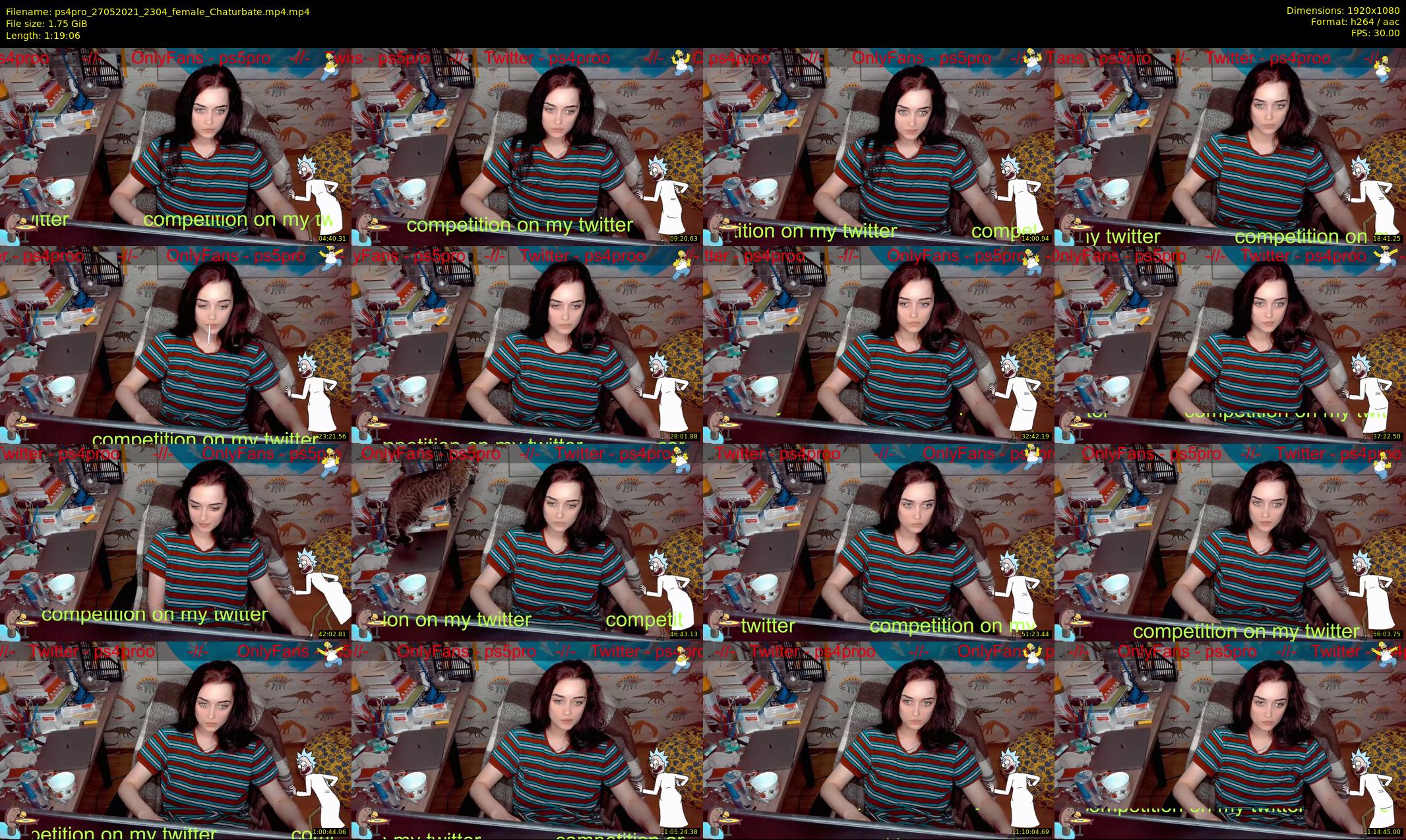 ps4pro — 80 minute Chaturbate female cam show recording, 1080p, May 27, 2021