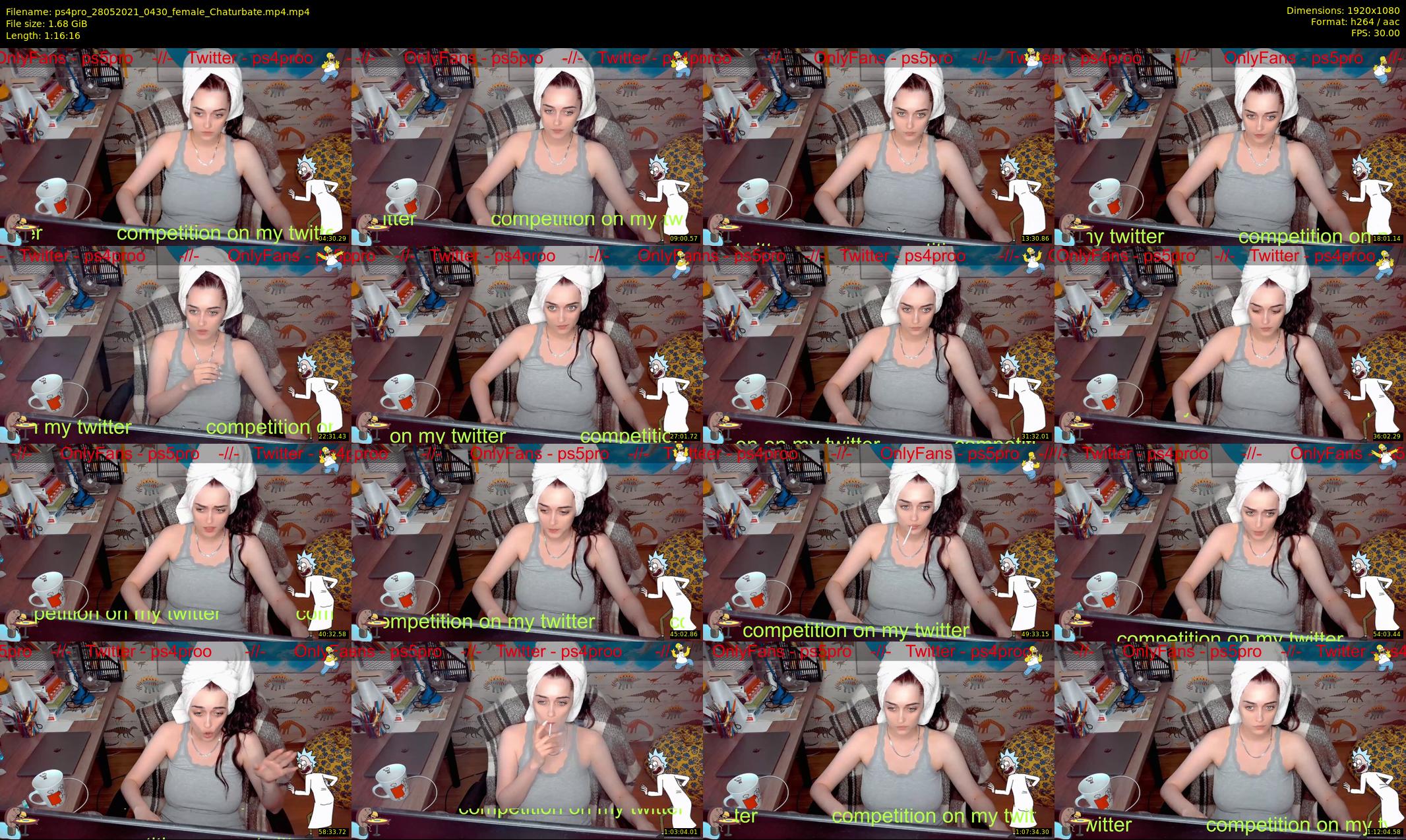 ps4pro — 77 minute Chaturbate female cam show recording, 1080p, May 28, 2021