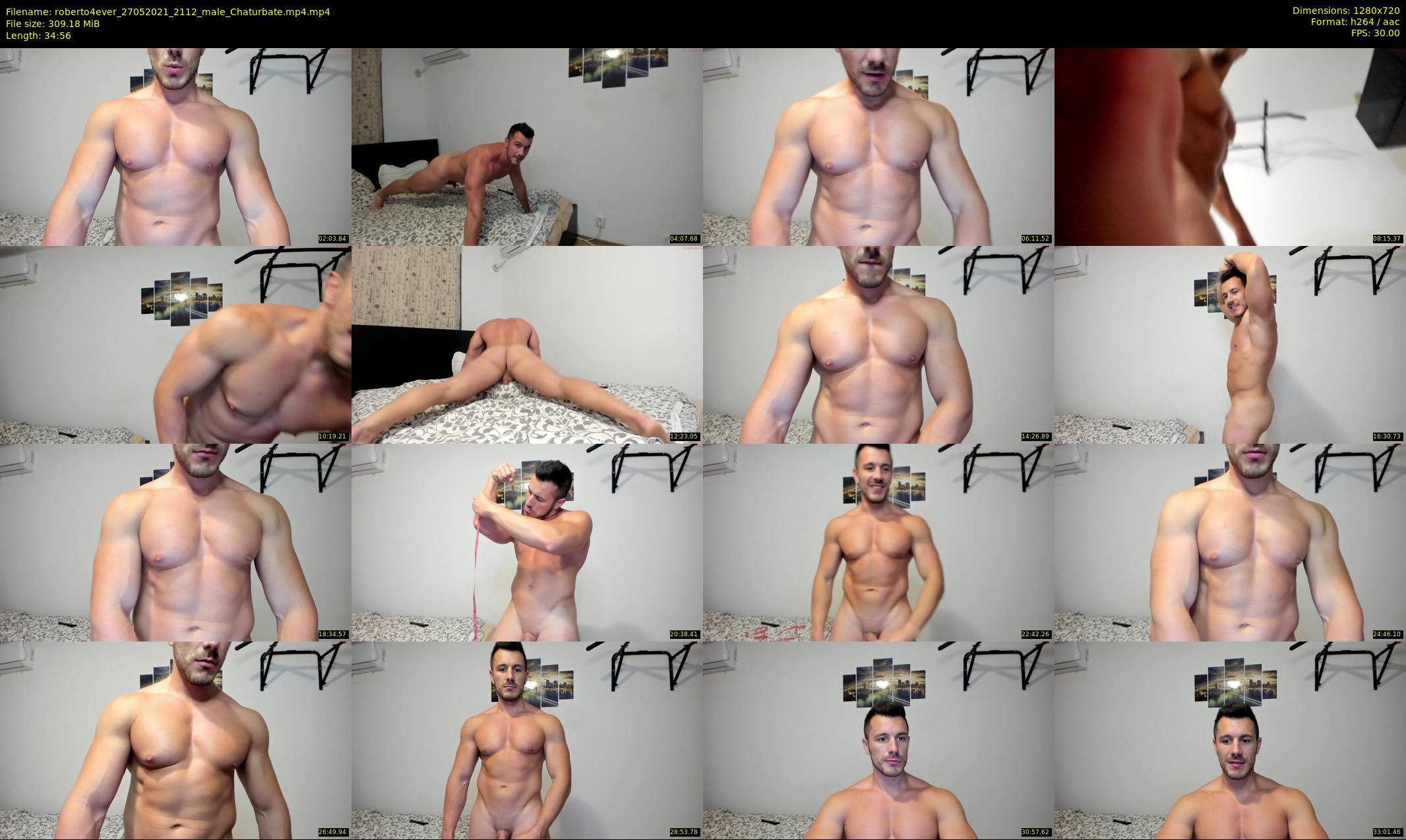 roberto4ever — 35 minute Chaturbate male cam show recording, 720p, May 27, 2021