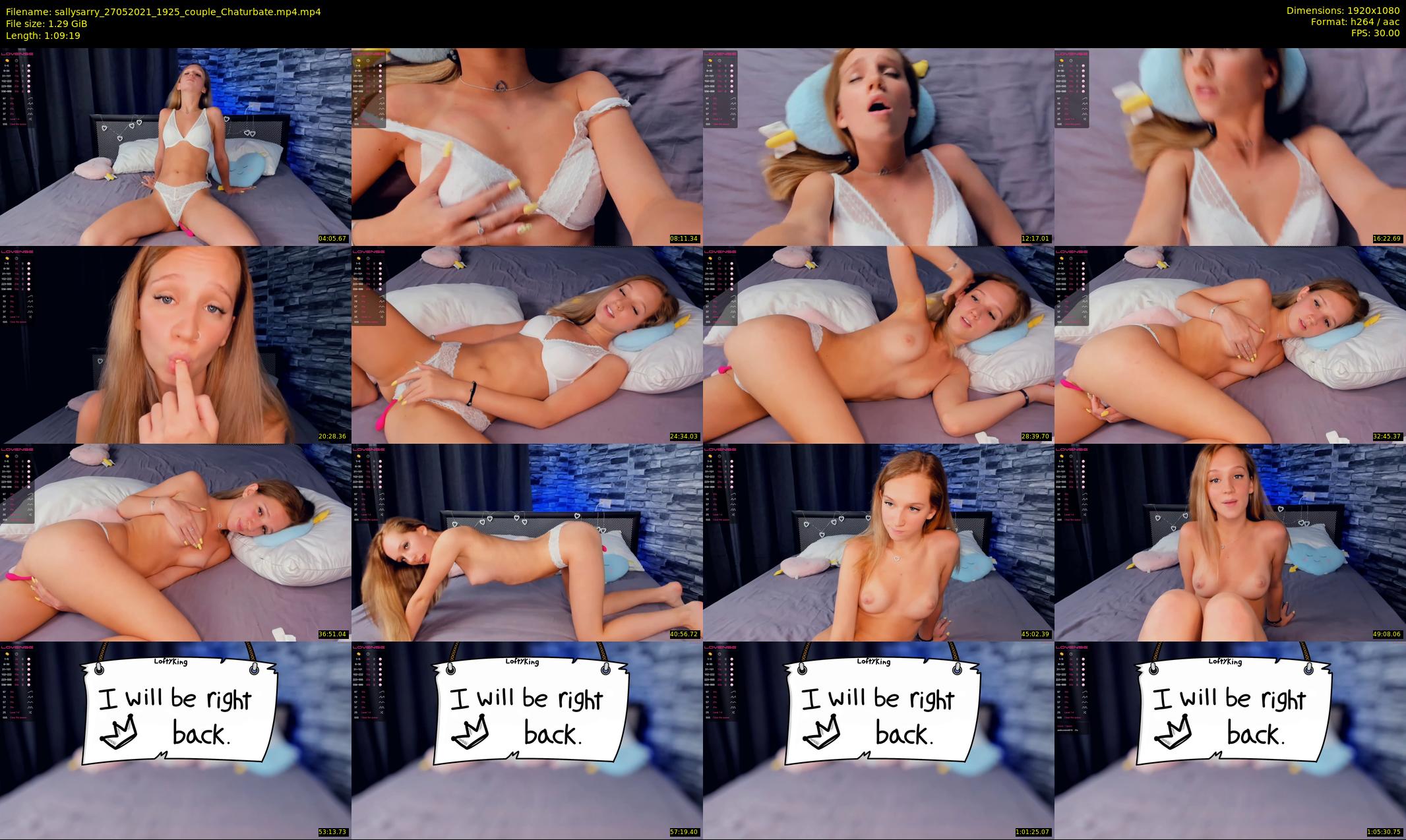 sallysarry — 70 minute Chaturbate couple cam show recording, 1080p, May 27, 2021