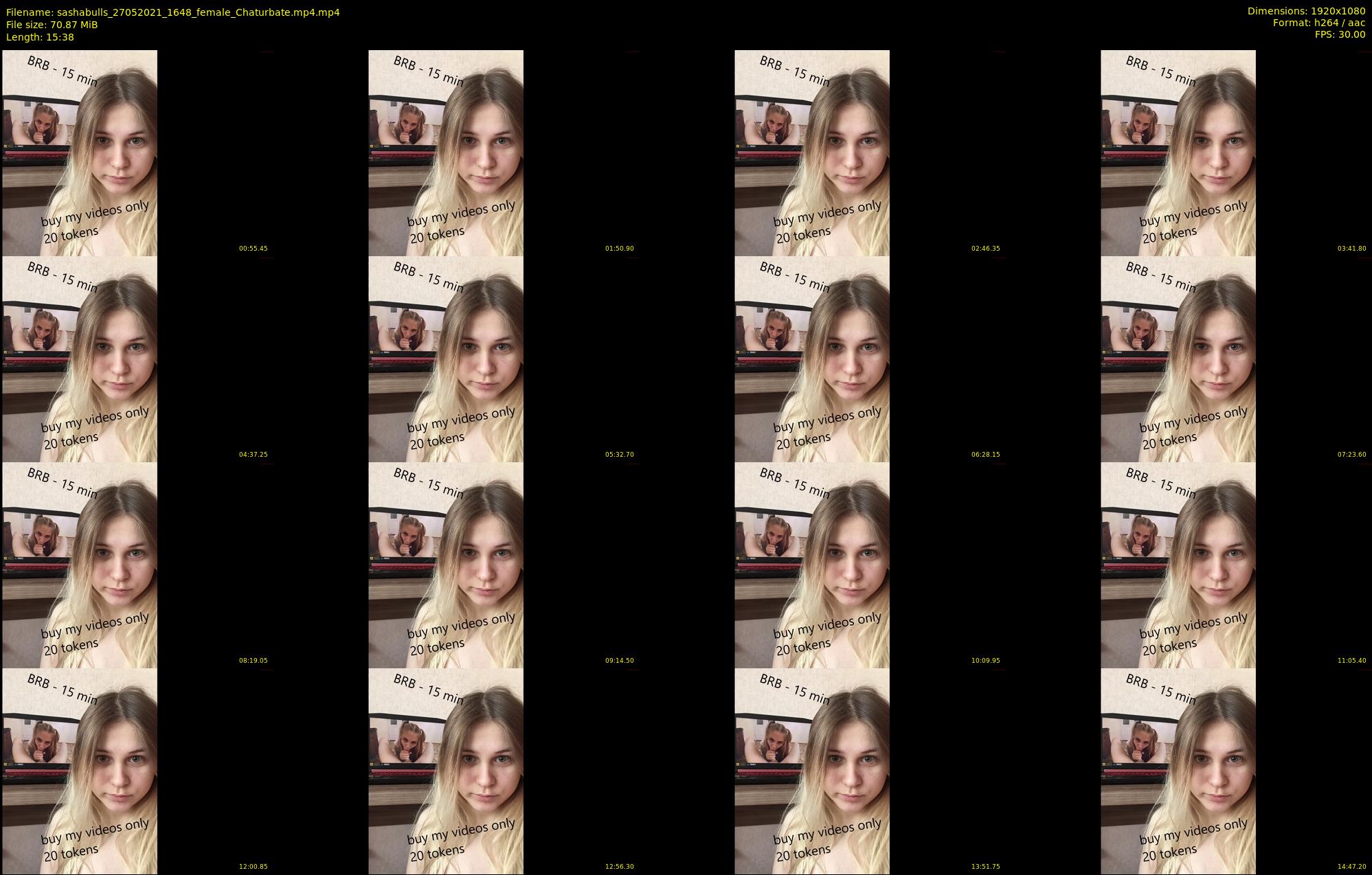 sashabulls — 16 minute Chaturbate couple cam show recording, 1080p, May 27, 2021