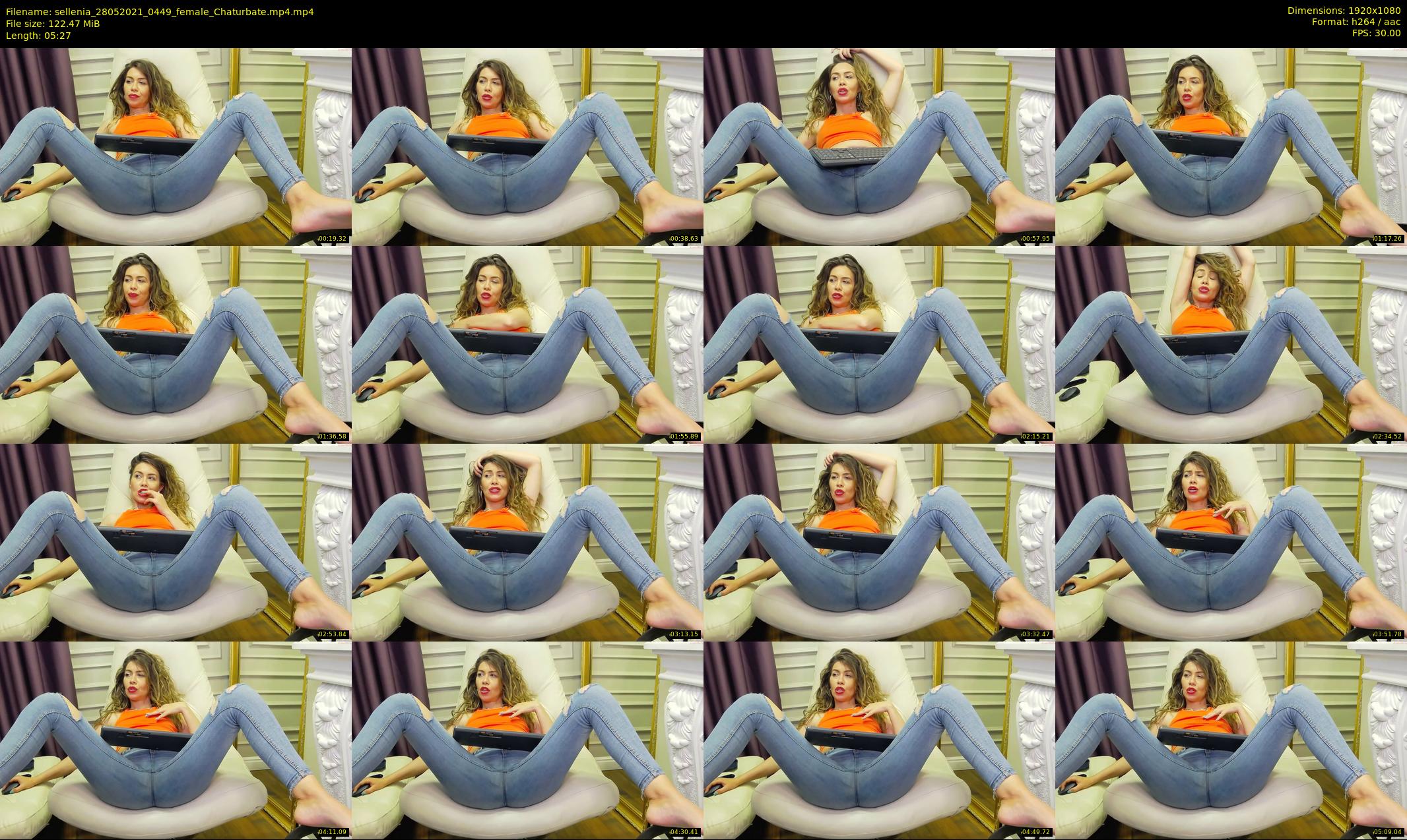 sellenia — 6 minute Chaturbate female cam show recording, 1080p, May 28, 2021