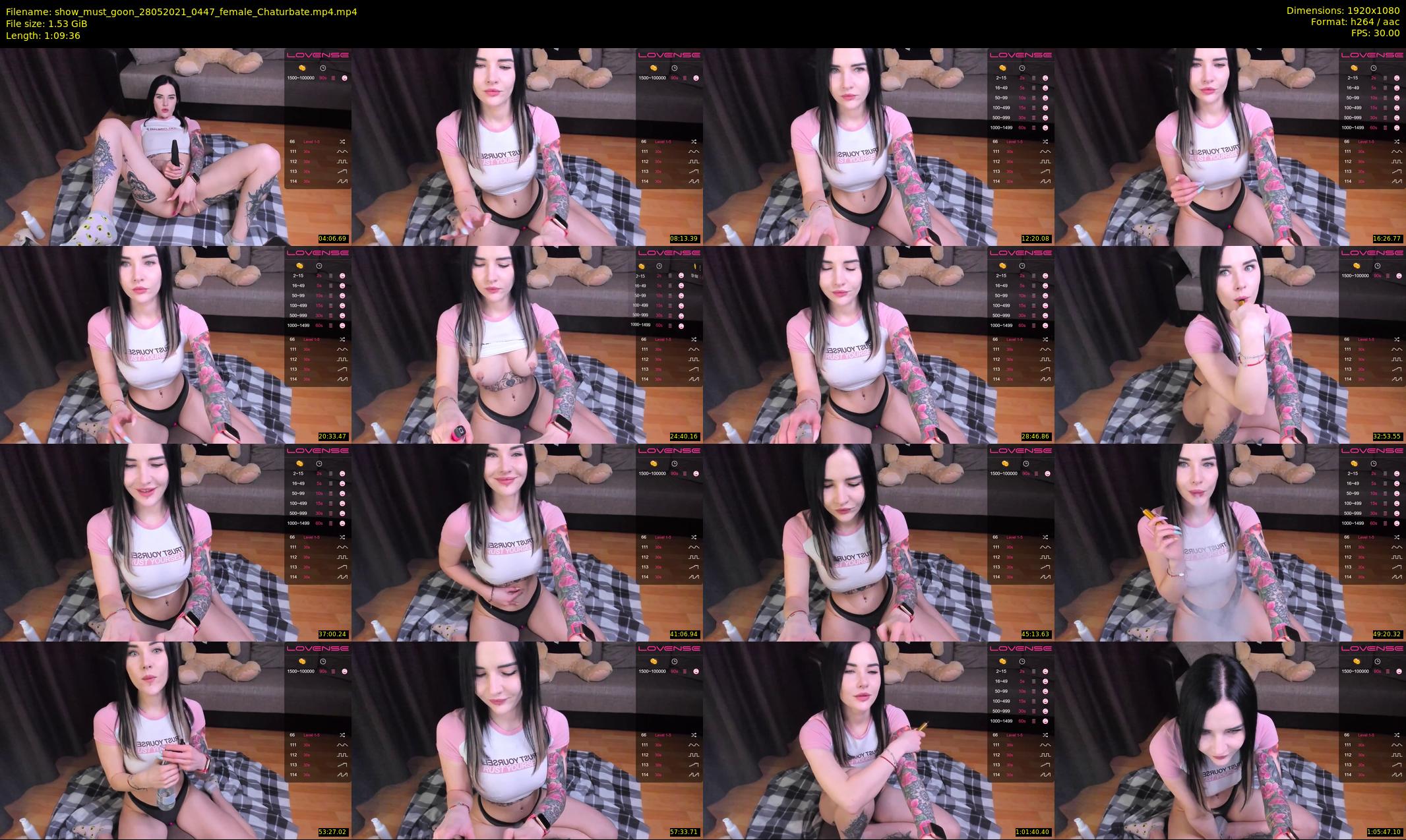 show_must_goon — 70 minute Chaturbate female cam show recording, 1080p, May 28, 2021