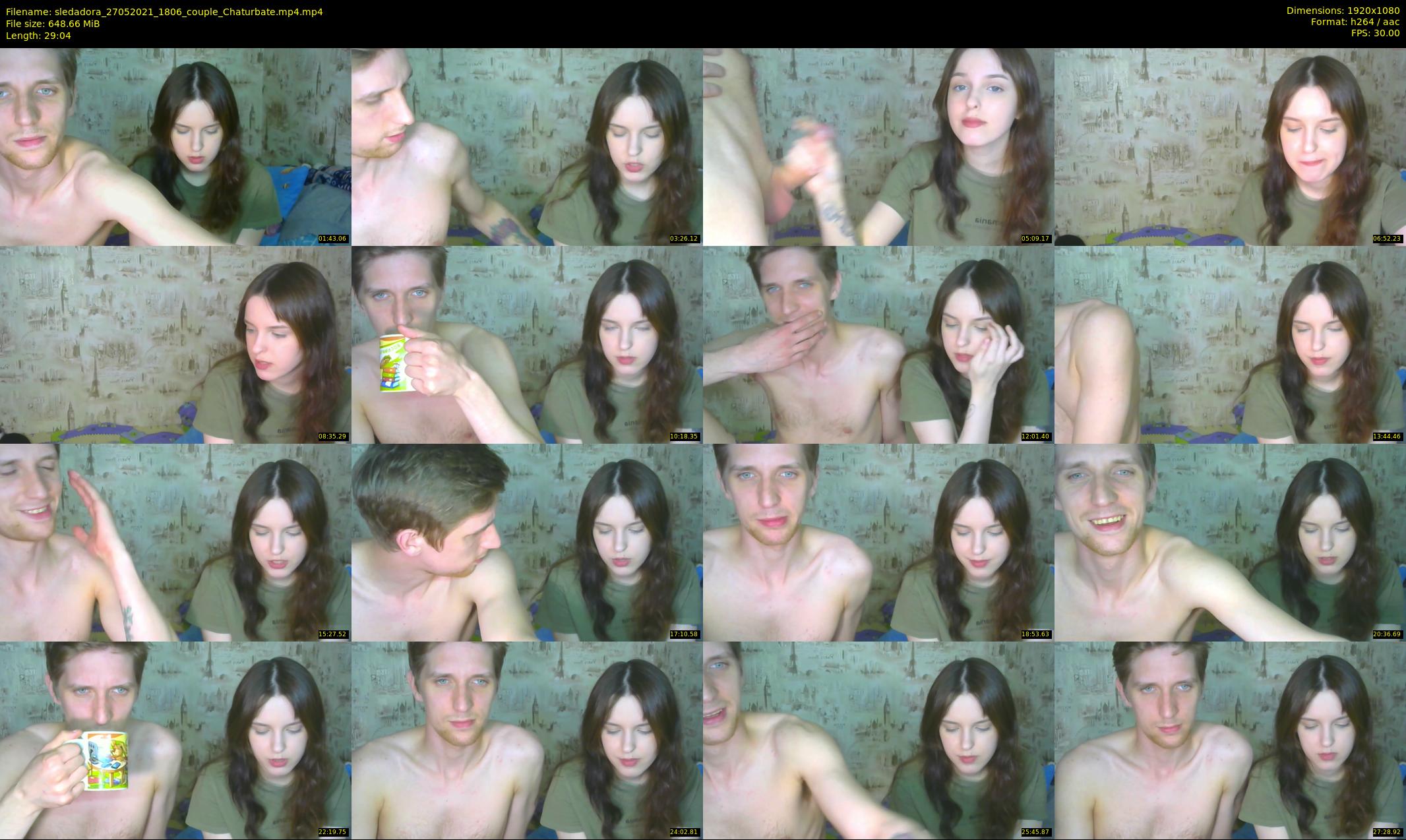 sledadora — 30 minute Chaturbate couple cam show recording, 1080p, May 27, 2021