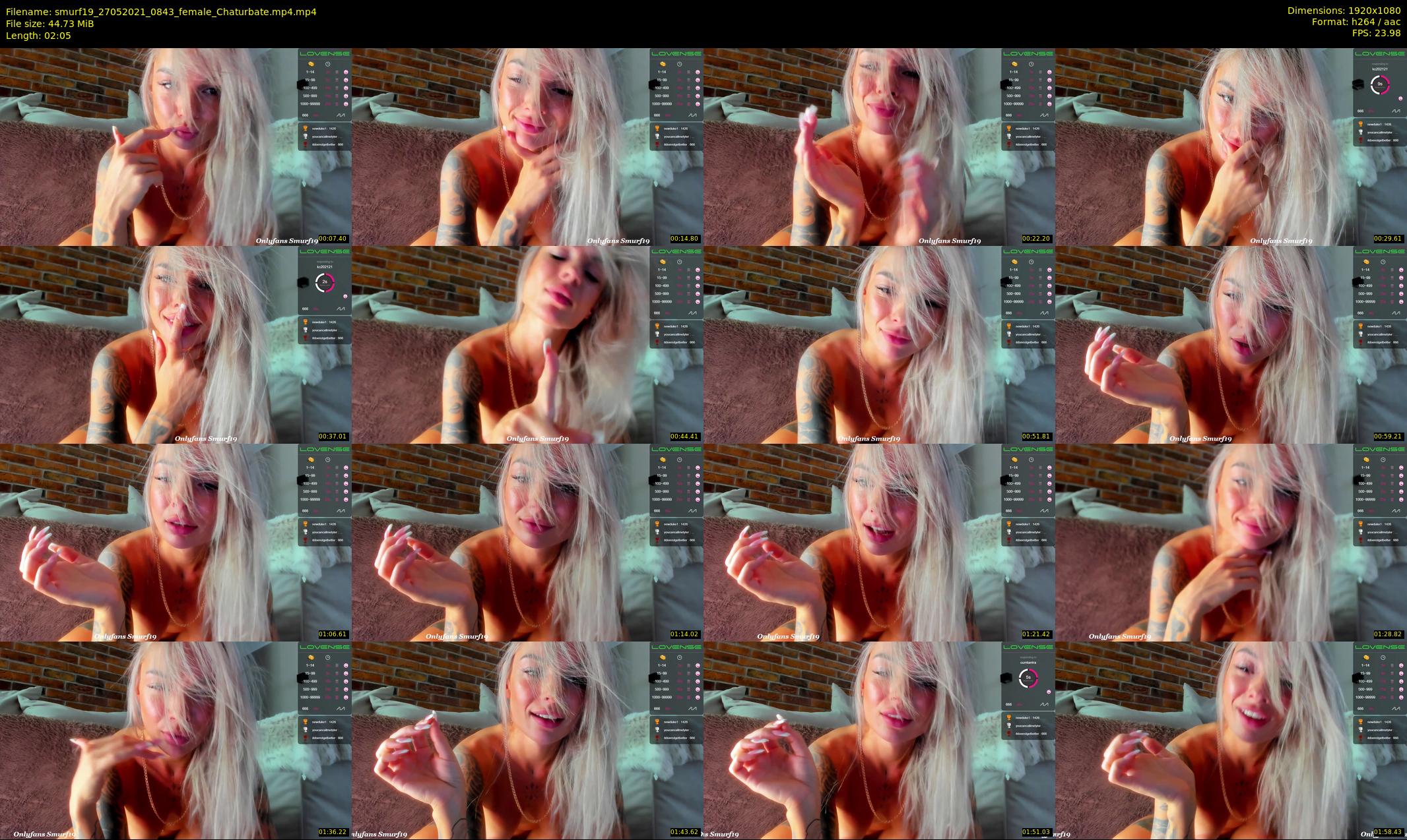 smurf19 — 3 minute Chaturbate female cam show recording, 1080p, May 27, 2021