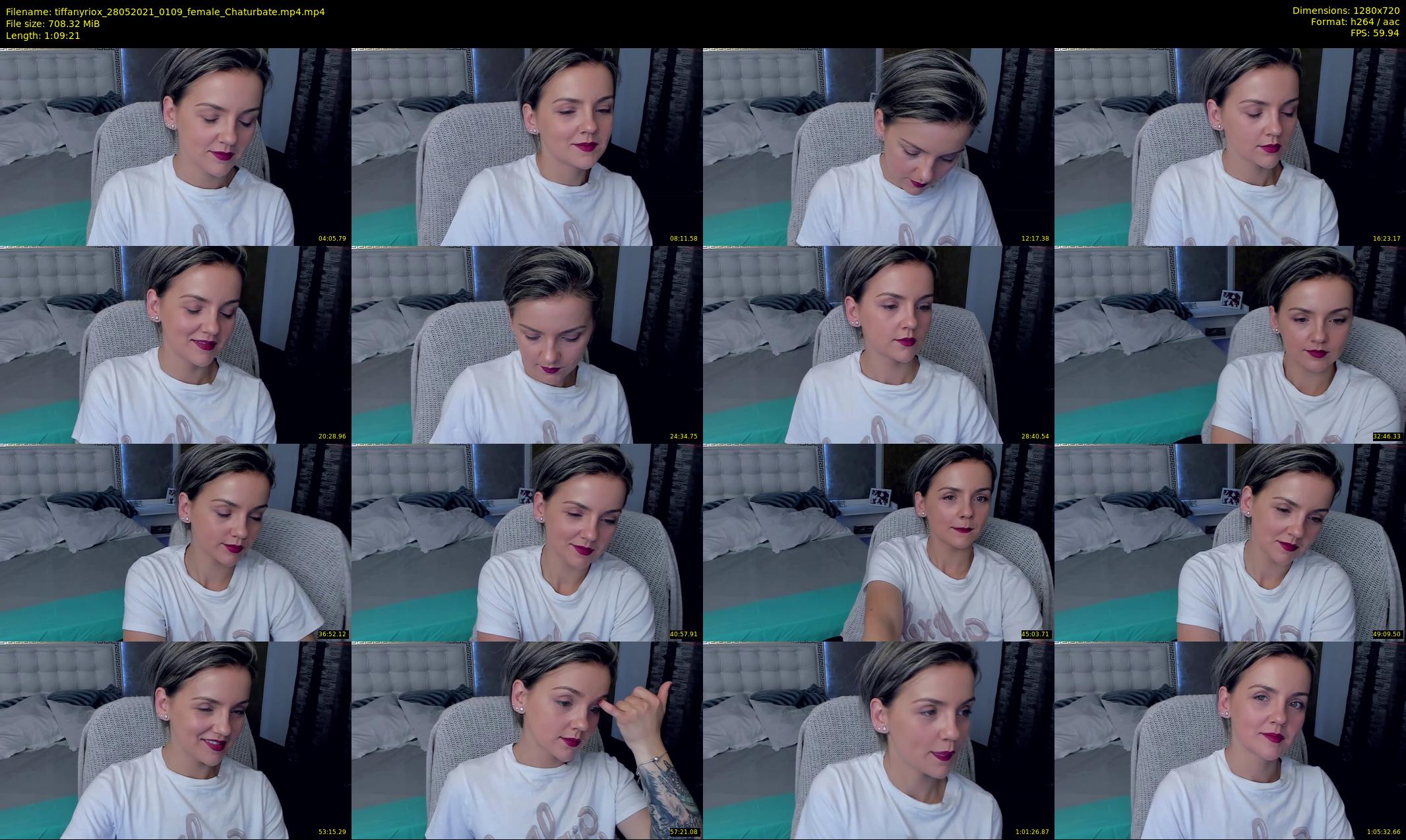 tiffanyriox — 70 minute Chaturbate female cam show recording, 720p, May 28, 2021