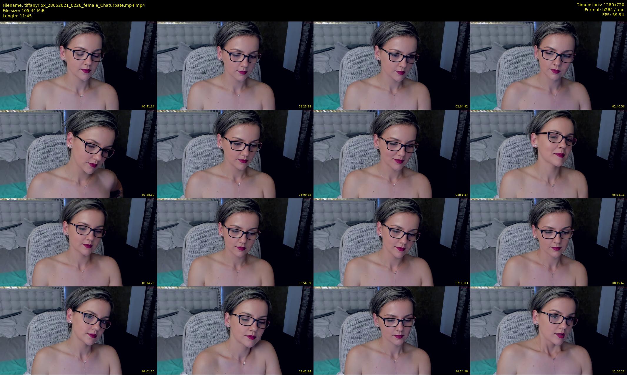 tiffanyriox — 12 minute Chaturbate female cam show recording, 720p, May 28, 2021