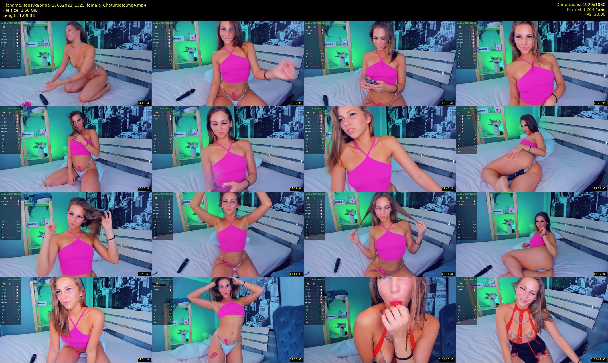 tonsykaprina — 70 minute Chaturbate couple cam show recording, 1080p, May 27, 2021