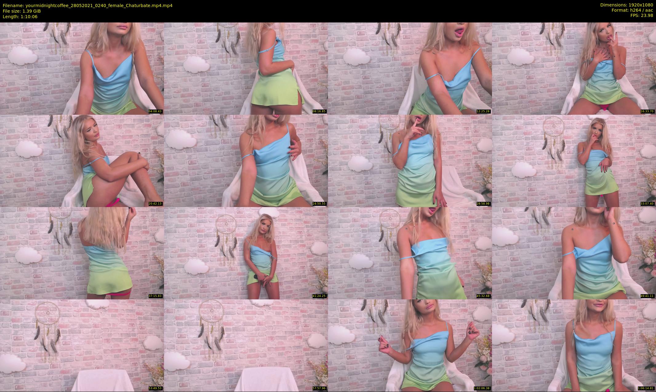 yourmidnightcoffee — 71 minute Chaturbate female cam show recording, 1080p, May 28, 2021