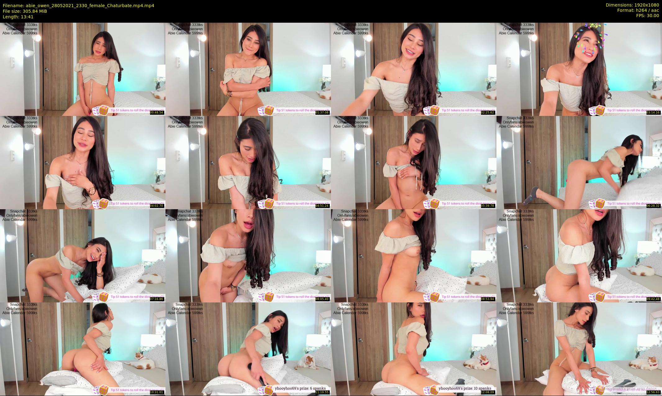 abie_owen — 14 minute Chaturbate female cam show recording, 1080p, May 28, 2021