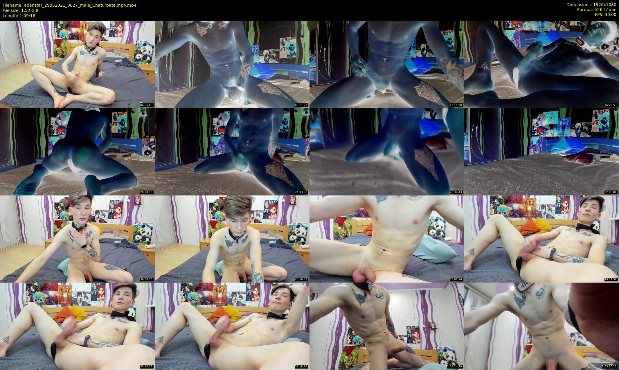 adanstar — 70 minute Chaturbate male cam show recording, 1080p, May 29, 2021