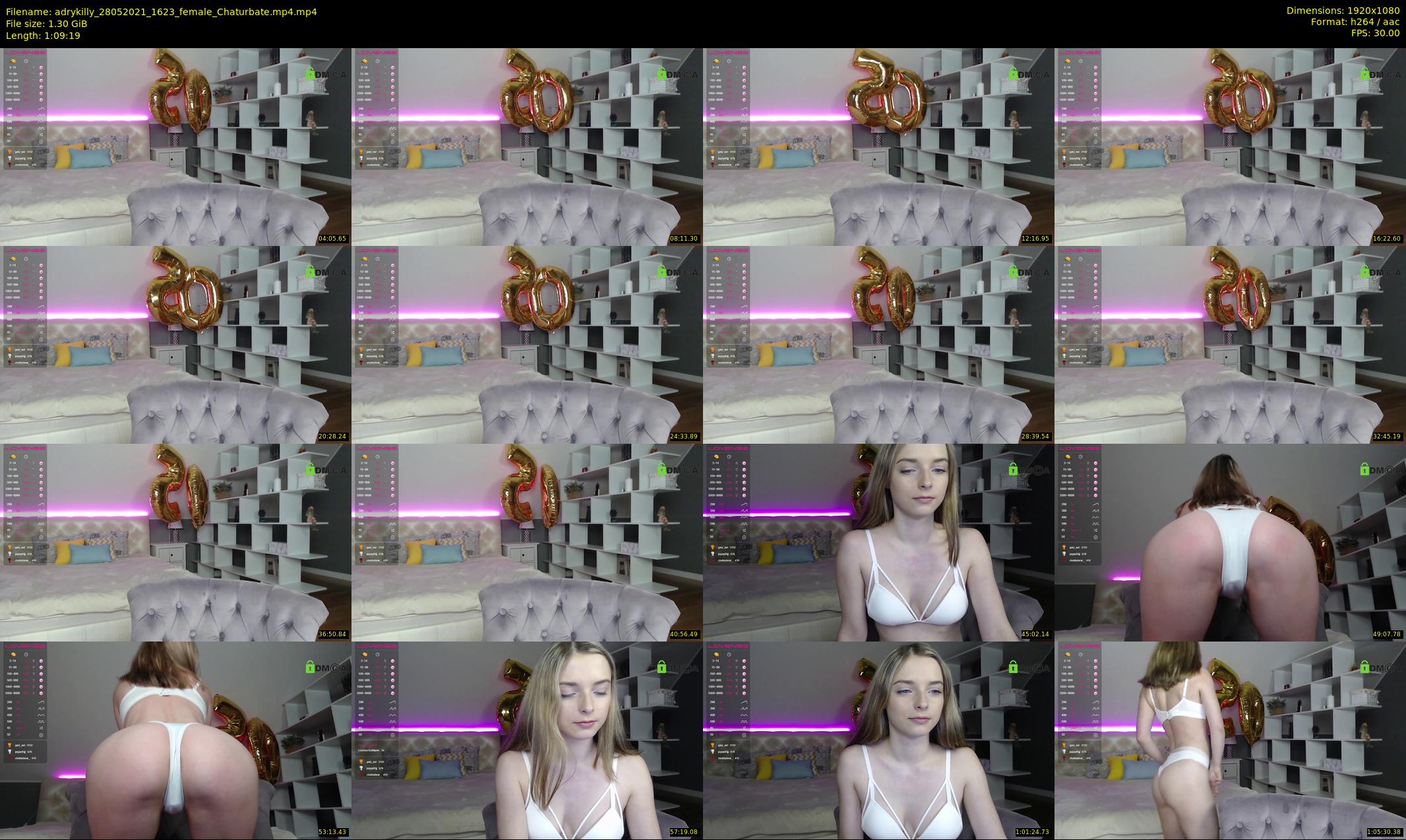adrykilly — 70 minute Chaturbate female cam show recording, 1080p, May 28, 2021