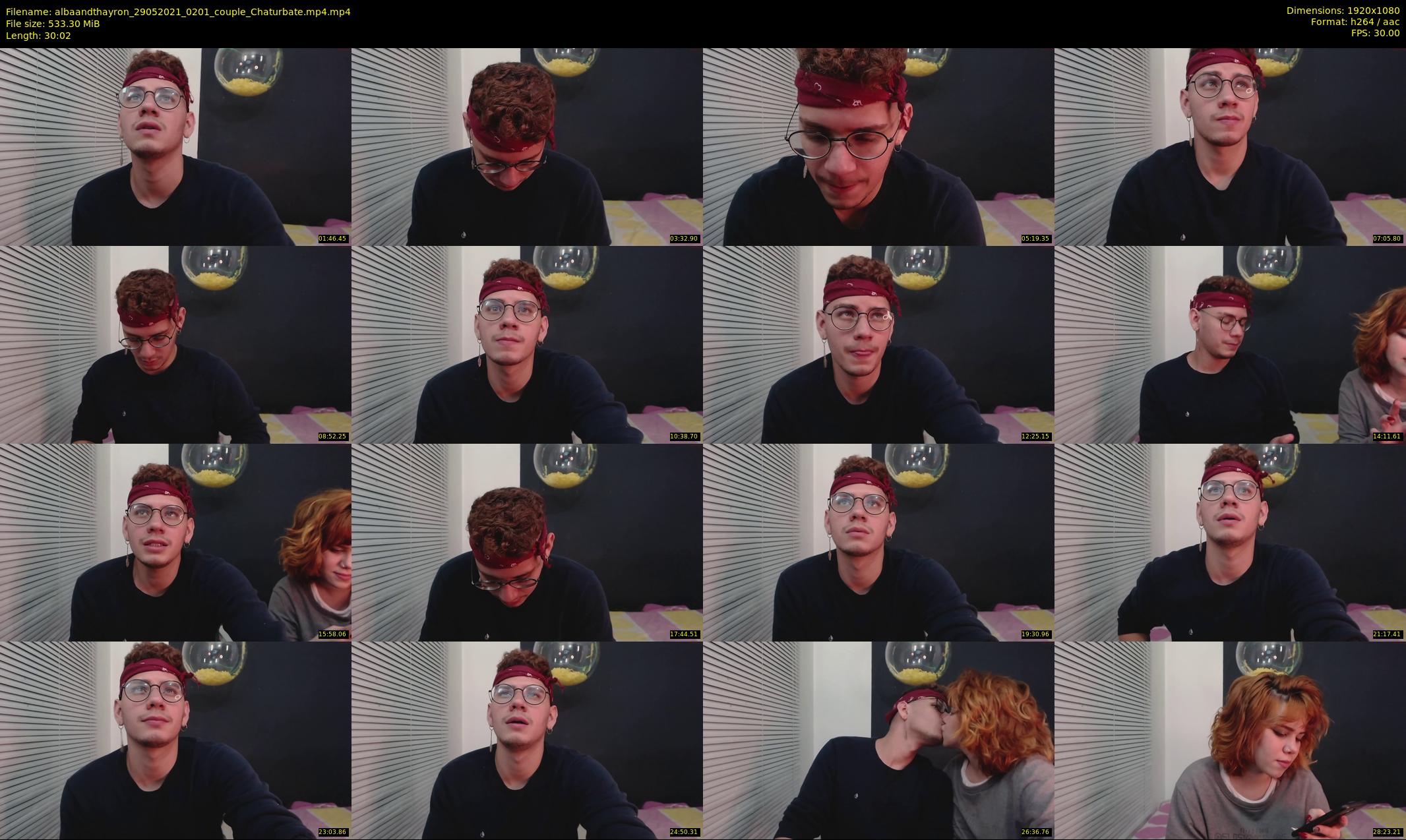 albaandthayron — 31 minute Chaturbate couple cam show recording, 1080p, May 29, 2021