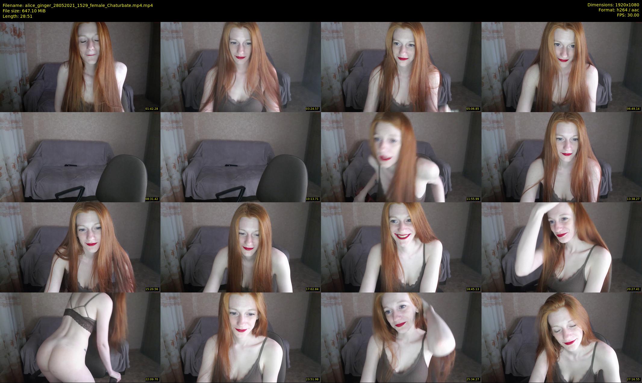 alice_ginger — 29 minute Chaturbate female cam show recording, 1080p, May 28, 2021