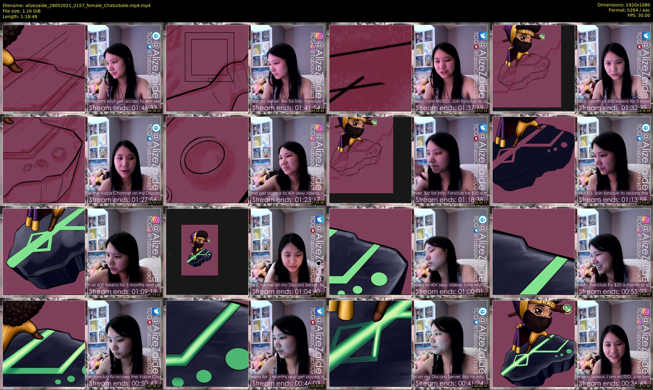 alizezaide — 79 minute Chaturbate female cam show recording, 1080p, May 28, 2021